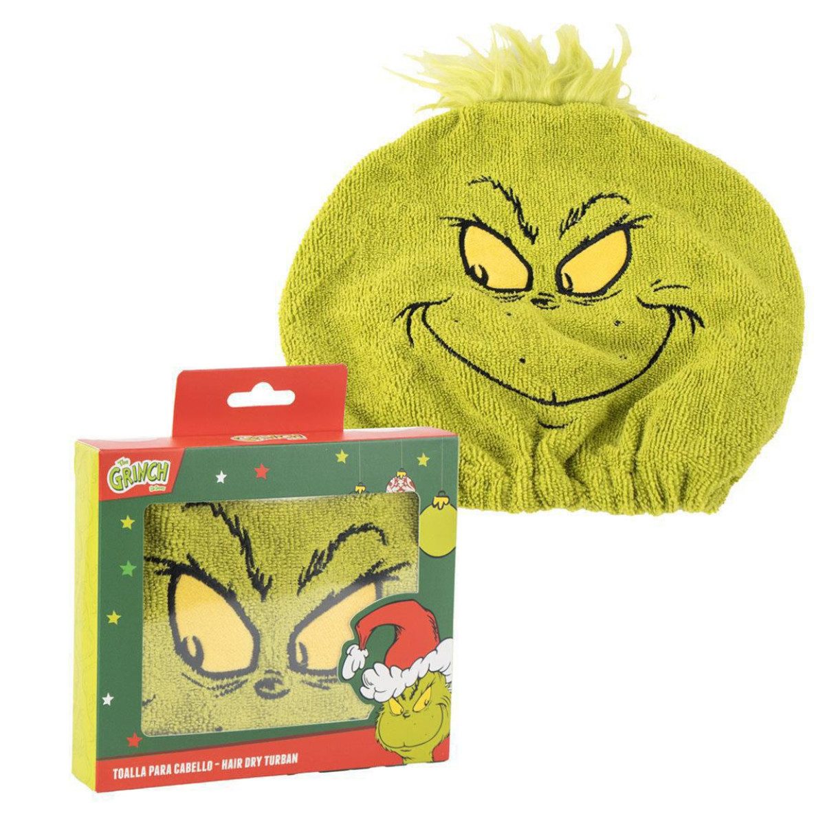 The Grinch Körperpflegemittel Haarhandtuch für Zuhause Reise und tägliche Pflegeroutine