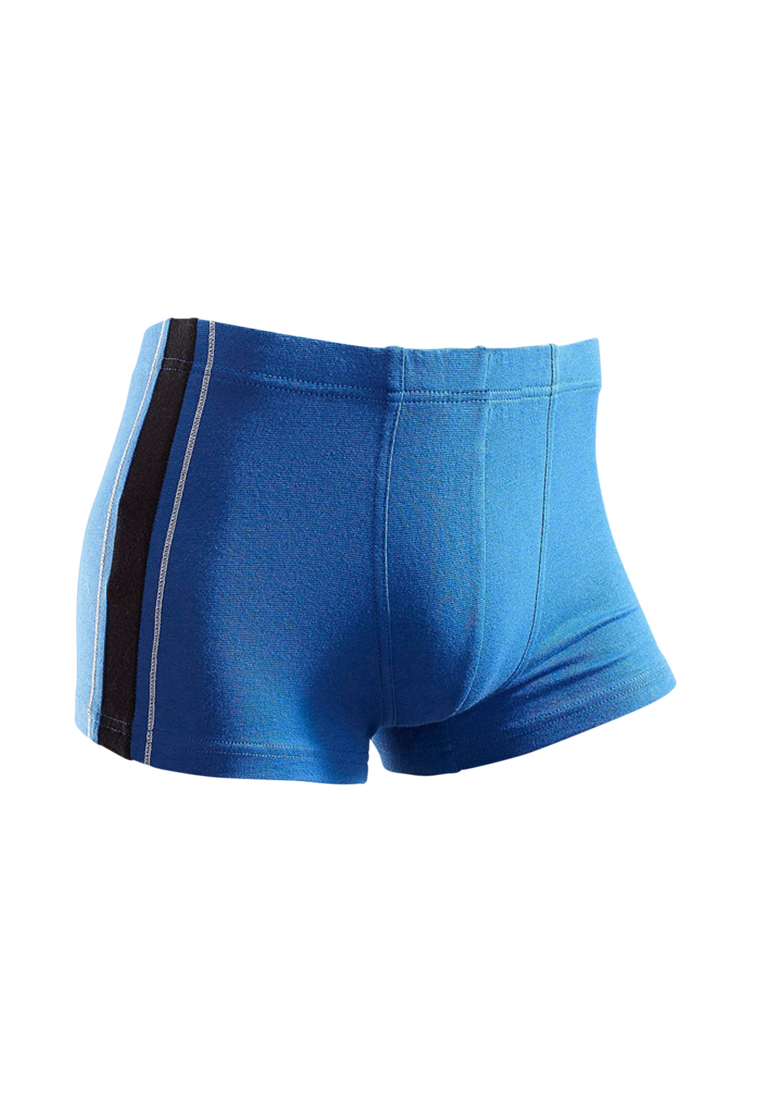 AUTHENTIC LE JOGGER Boxer Boxershorts für Herren (Packung, 4-St) mit kontrastfarbigen Streifen seitlich