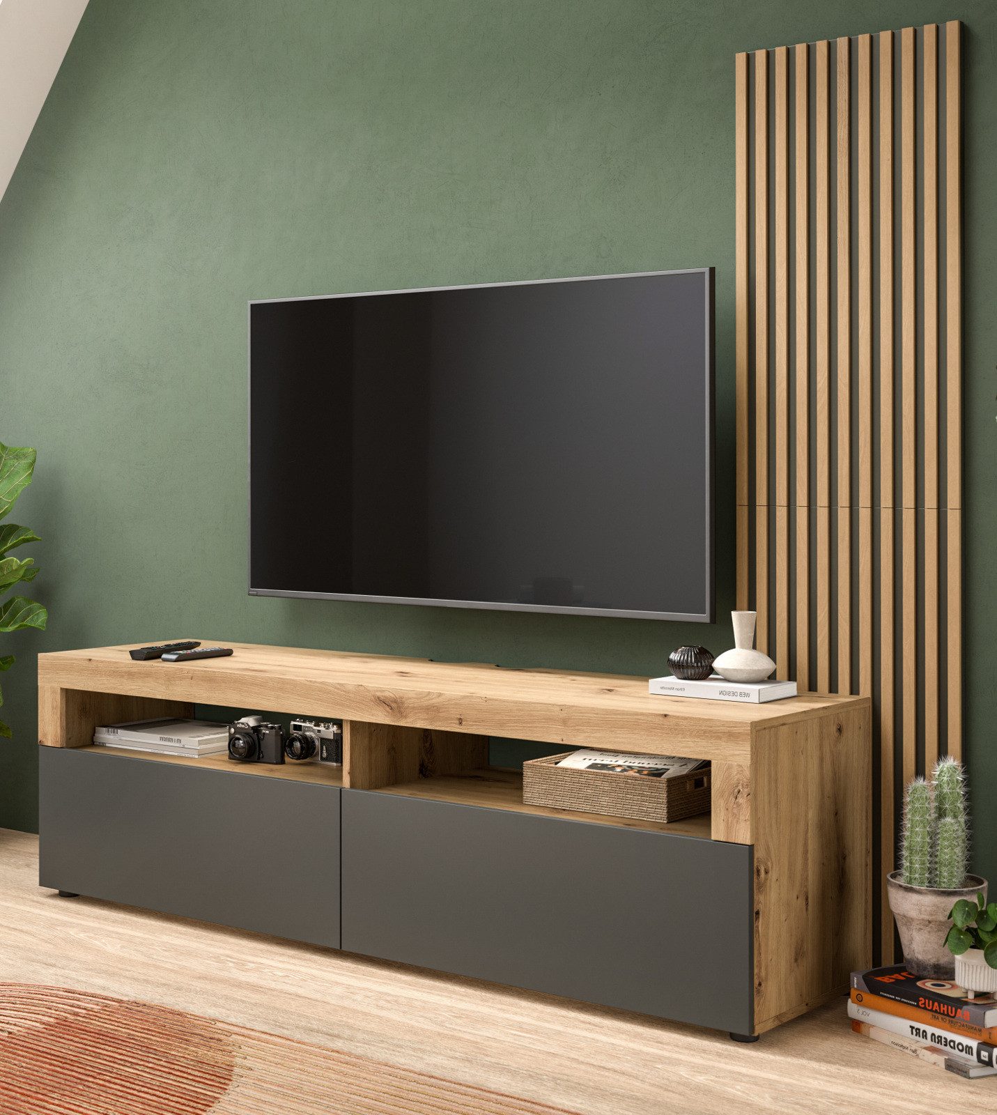 Inn.Furn Lowboard Oskar (in Artisan Eiche günstig online kaufen