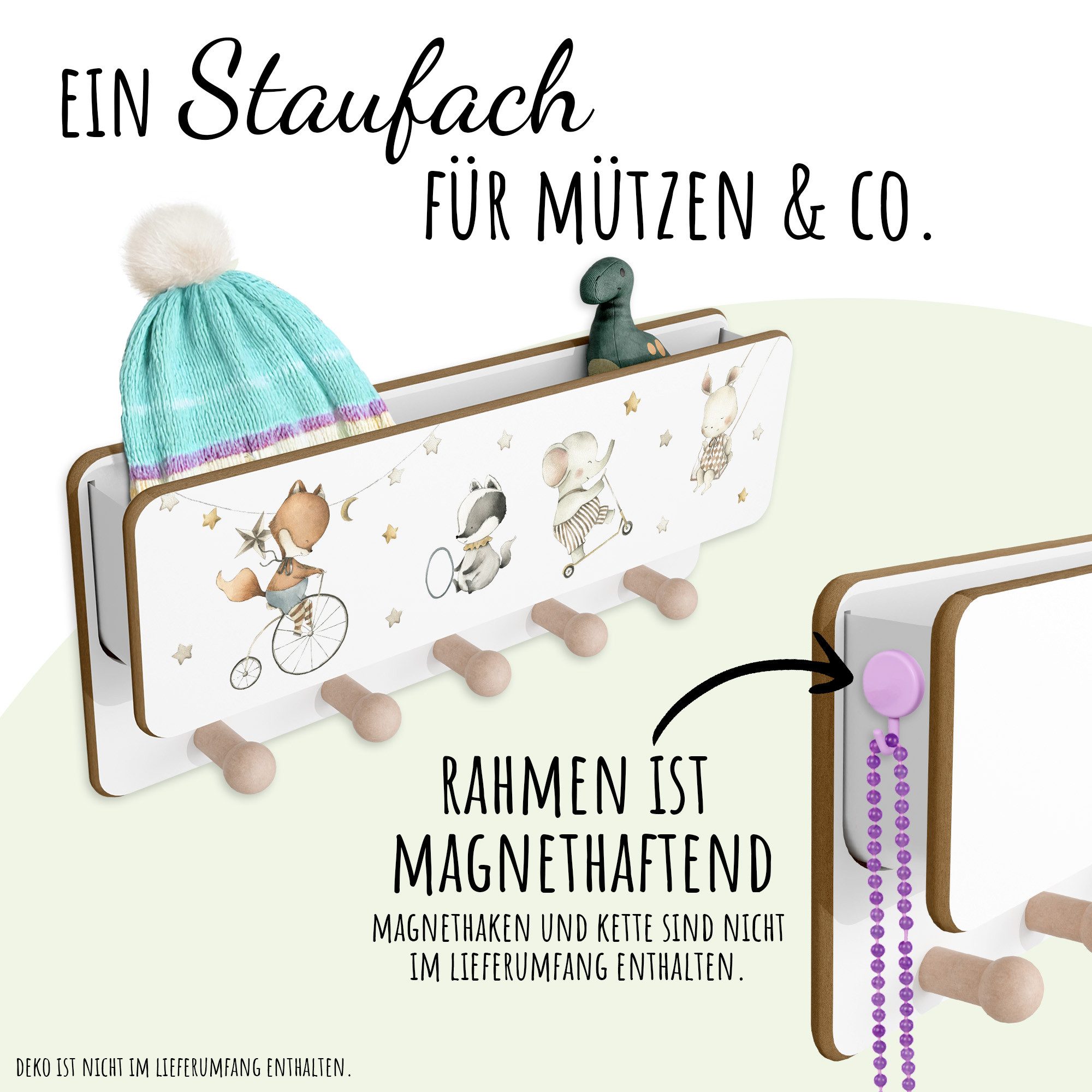 Holzura Kinderregal Kindergarderobe aus Holz mit günstig online kaufen
