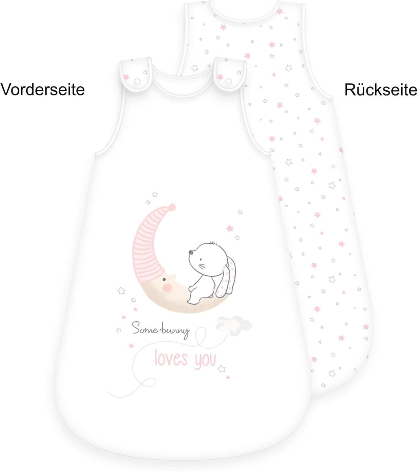 Herding Babyschlafsack Herding Little Bunny Hase Ganzjahres-Schlafsack für Babys Baumwolle (1 tlg., 1 Baby-Schlafsack 70 x 45 cm), Langlebig