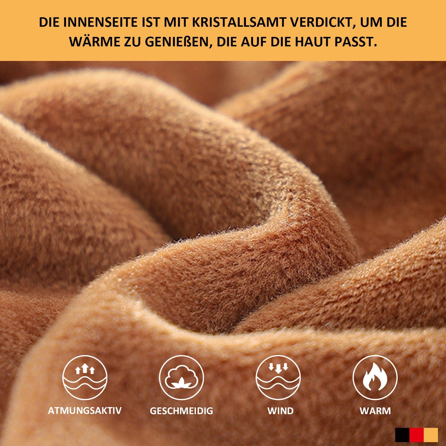 MAGICSHE Fleecehandschuhe Touchscreen Winter Rutsch-Warme Handschuhe Anti Kaffee Fahrradhandschuhe