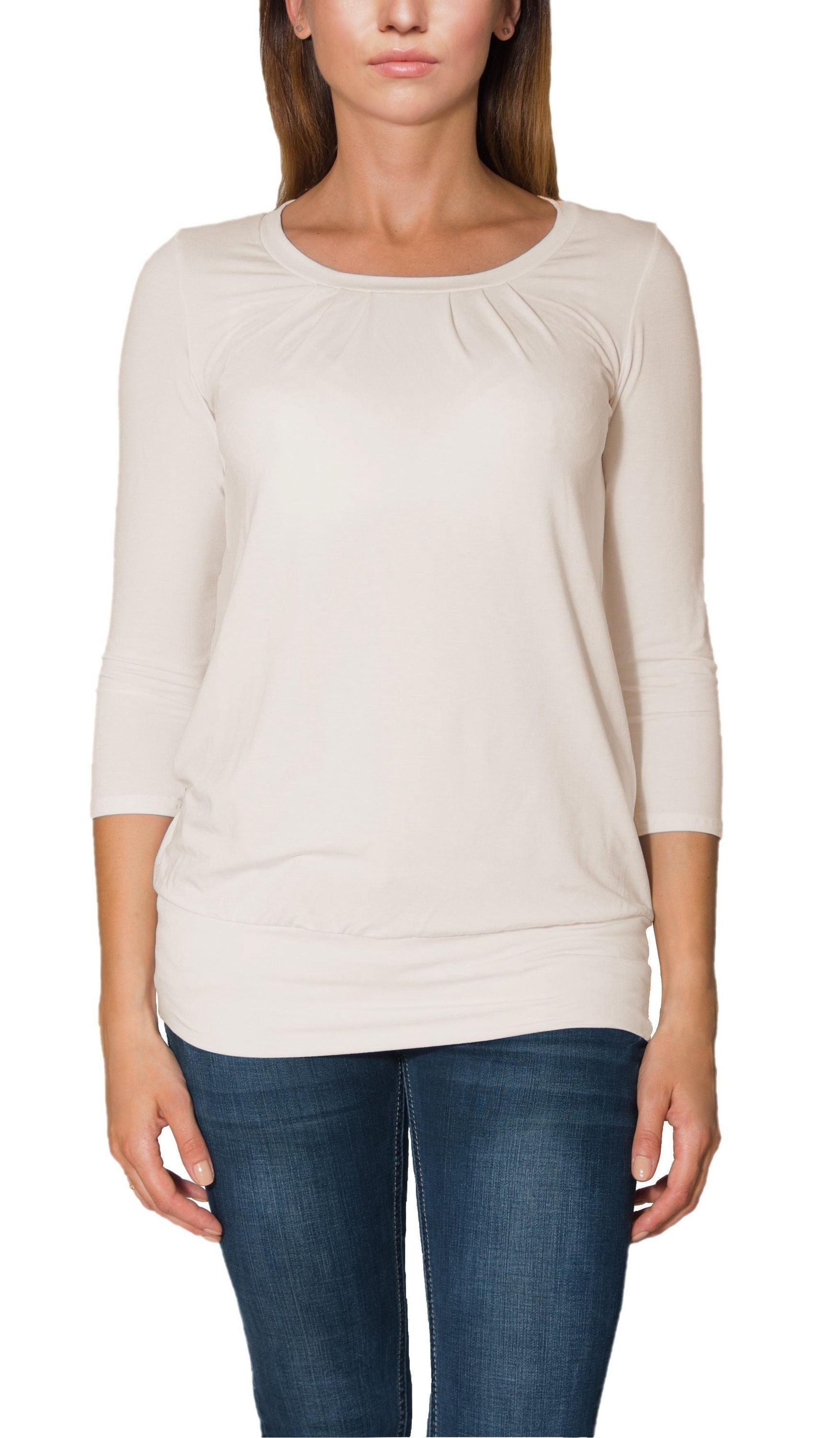 Alkato Longshirt Alkato Damen Viskose Shirt günstig online kaufen
