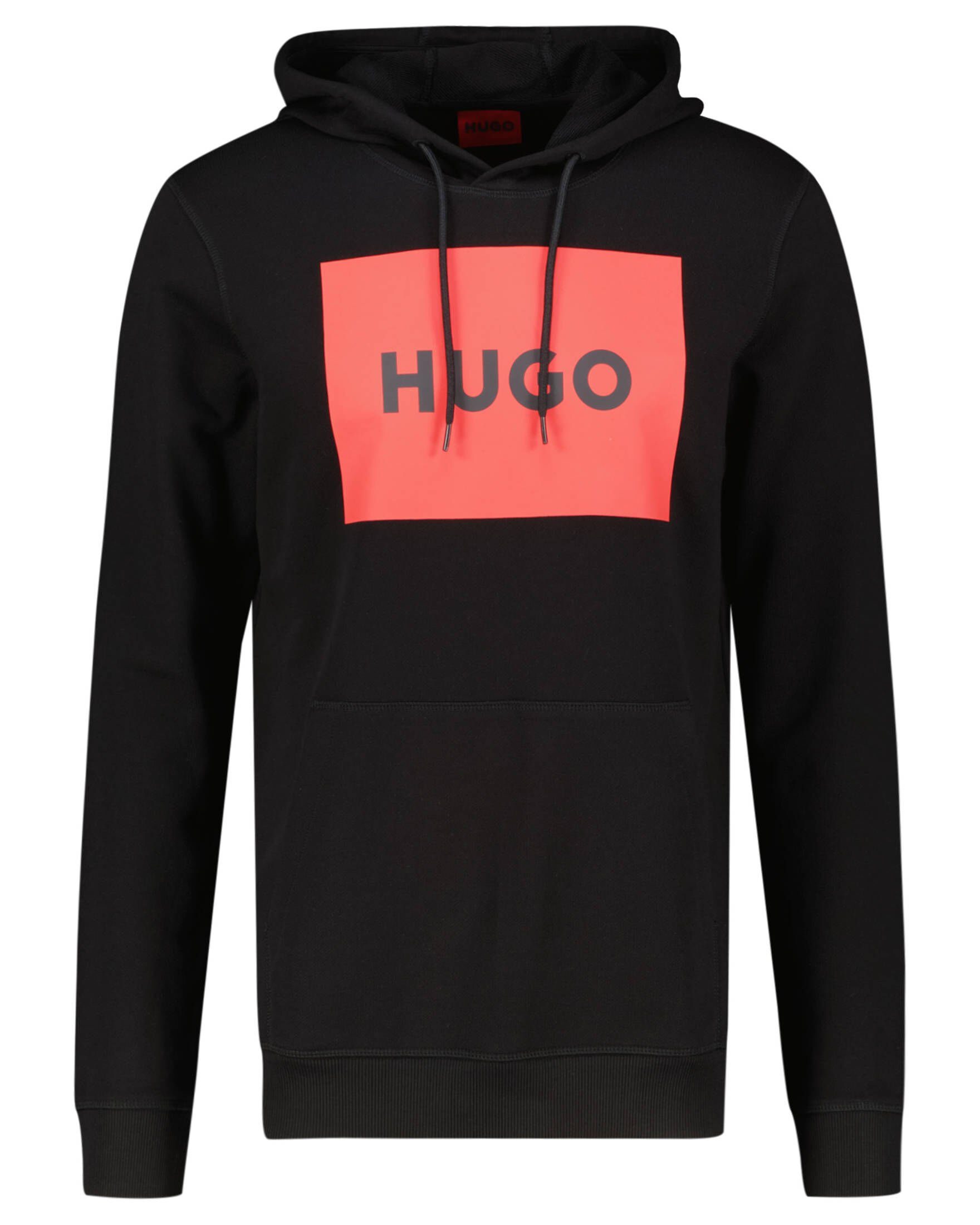 HUGO (1-tlg) Sweatshirt Fit Regular Herren Hoodie DURATSCHI223 schwarz (15)