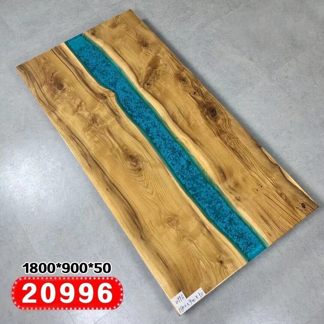 JVmoebel Esstisch, Echtes Holz Wasserfall Tisch Epoxid Harz Esstisch Epoxy Tische