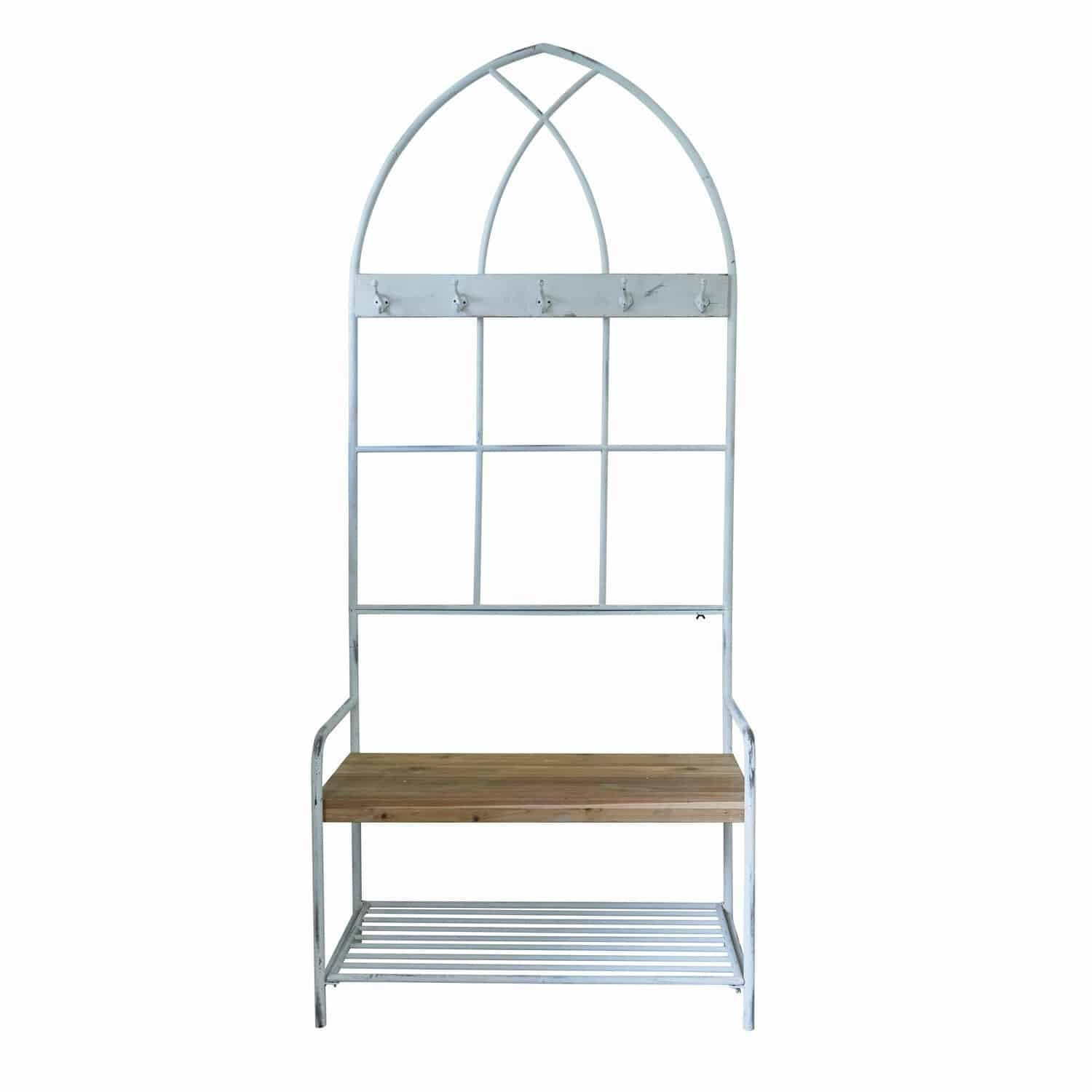Mirabeau Garderobe Garderobe Oliviette antikweiß/braun