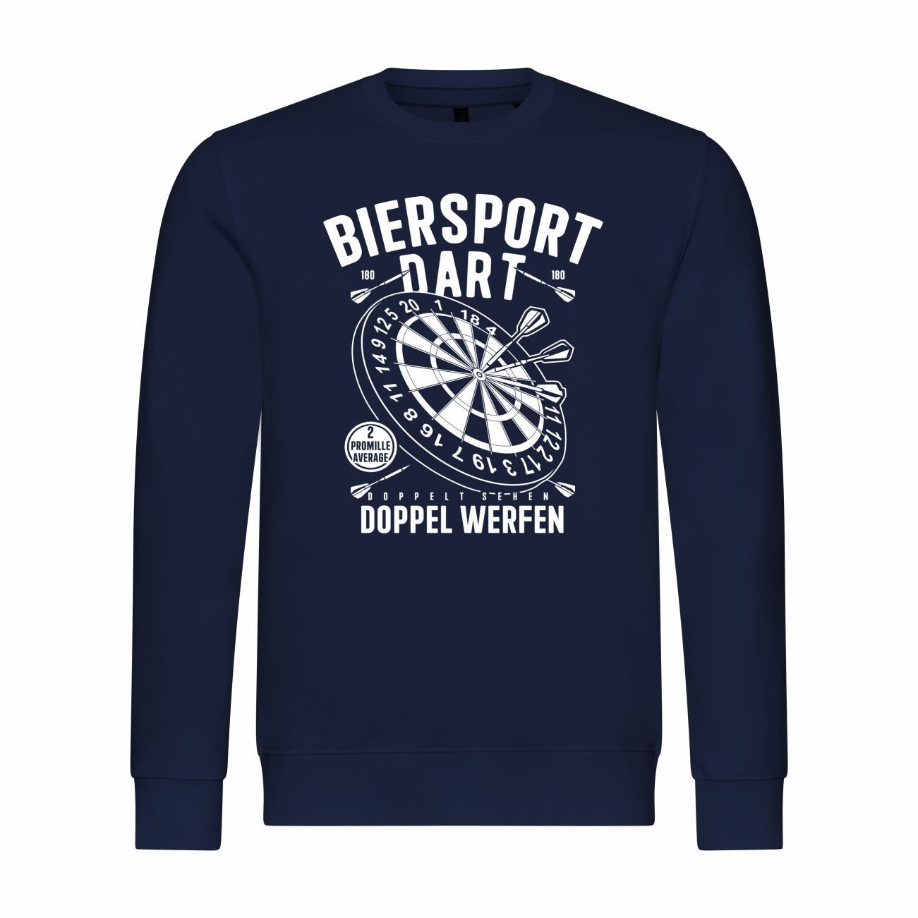 Rundhalspullover Herren Pullover Biersport Dart