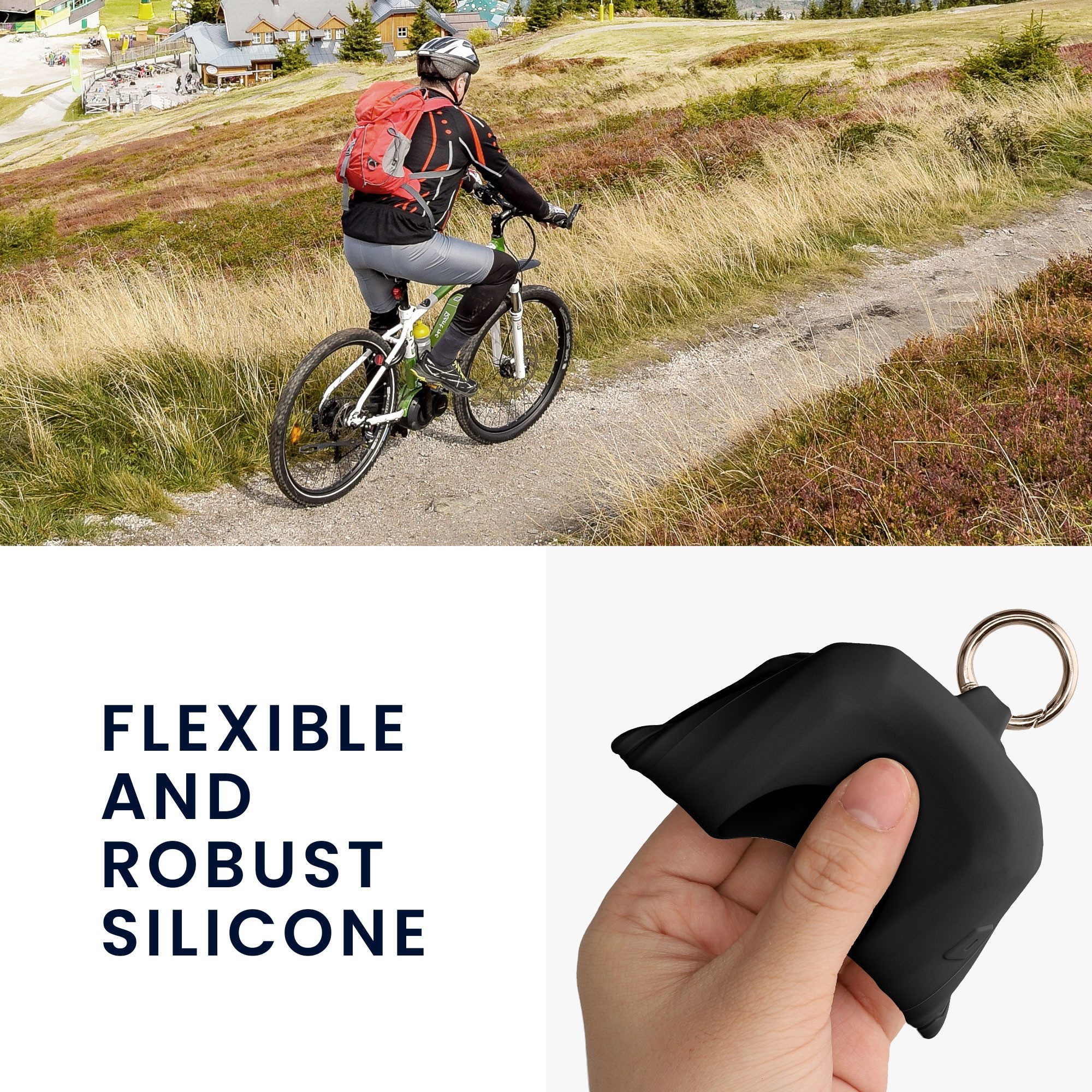 kwmobile Etui Fahrrad GPS Case für Garmin Edge 1050 Hülle, Silikon GPS Bike Schutzhülle mit Schlüsselring Fahrrad-GPS Cover