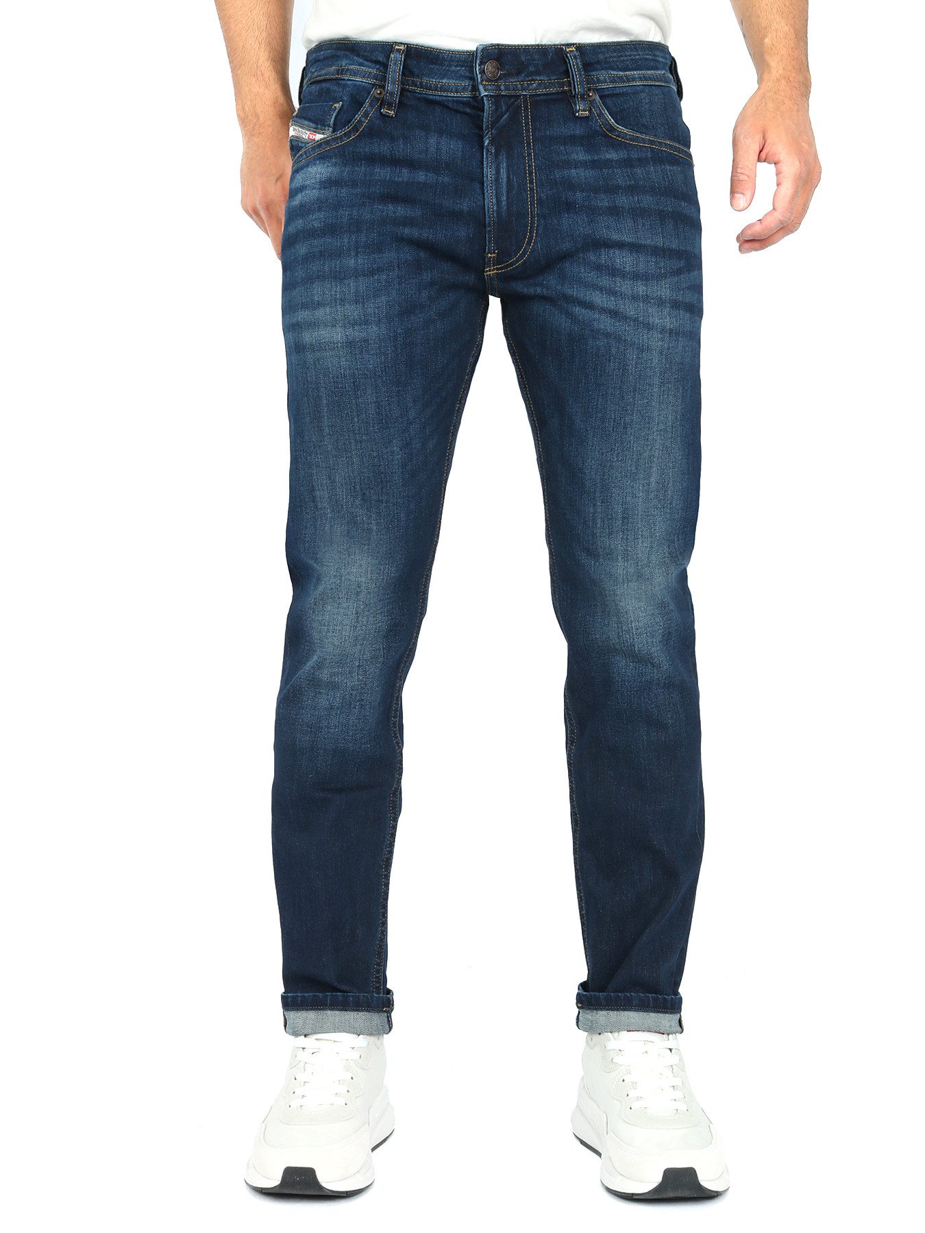 Diesel Slim-fit-Jeans Dunkelblaue Stretchjeans - Thommer-R RB065 - Länge:32 günstig online kaufen