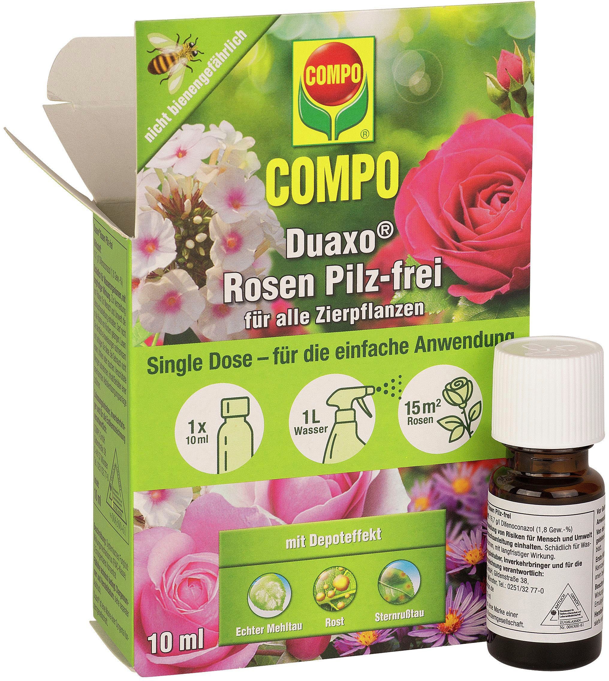 Compo Pflanzen-Pilzfrei »Duaxo Rosen Pilz-frei für alle Zierpflanzen«, 10  ml online kaufen | OTTO