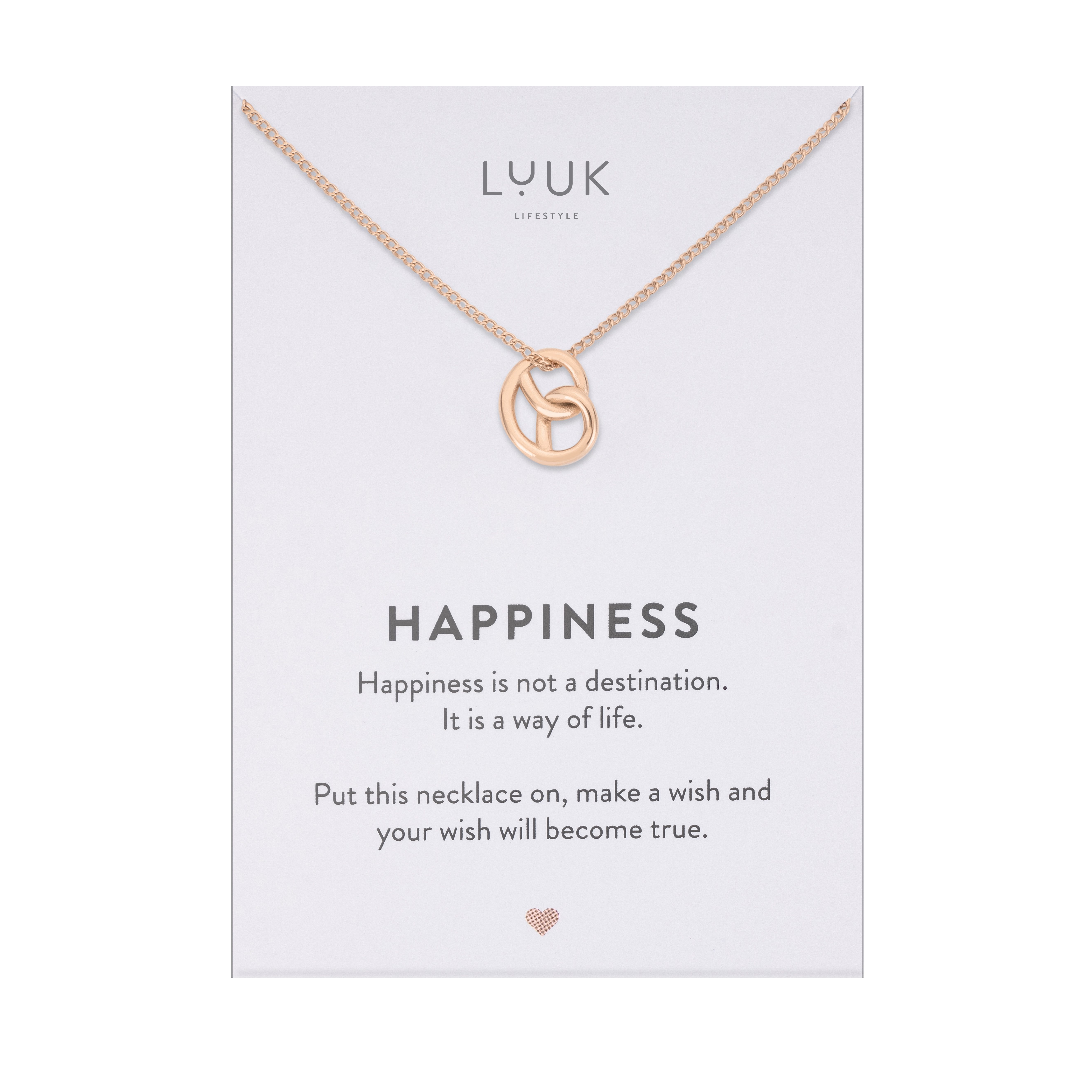 LUUK LIFESTYLE Kette mit Anhänger Brezel, günstig online kaufen
