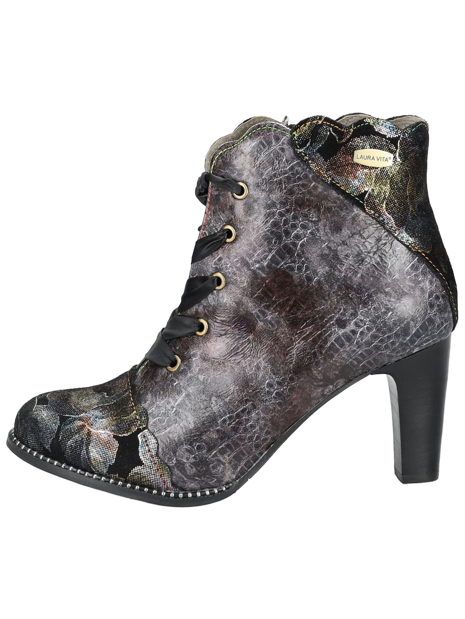 LAURA VITA Stiefelette Leder/Textil High-Heel-Stiefelette günstig online kaufen