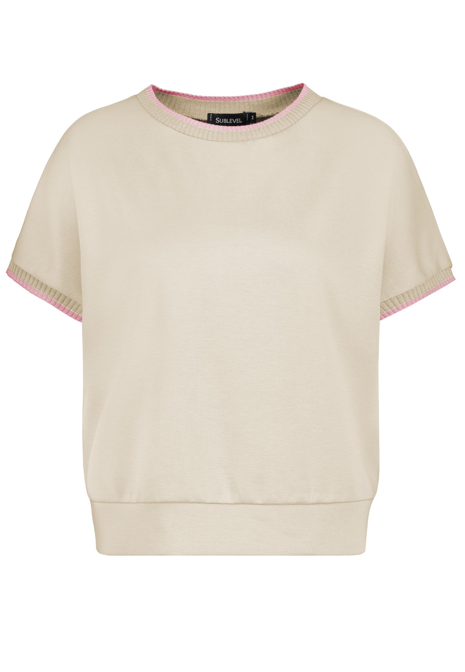 SUBLEVEL Longpullover Klassischer Schnitt mit Rippbündchen günstig online kaufen