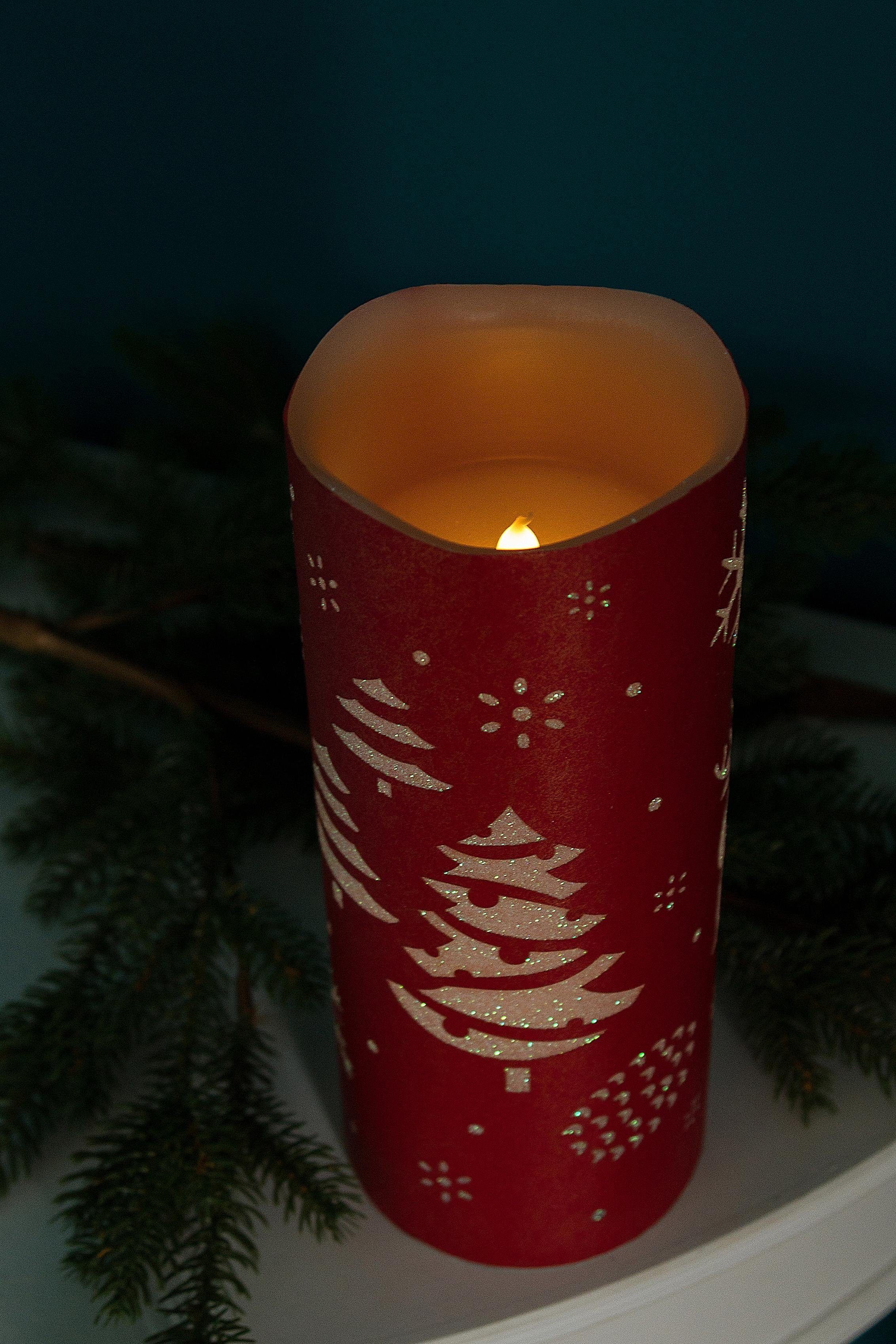 mit & Weihnachtsdeko Motiv Myflair Möbel winterlichem LED-Kerze (1-tlg), Accessoires