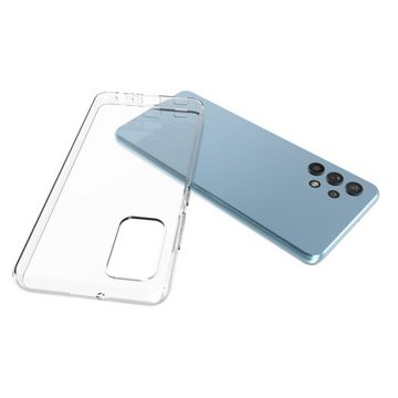 CoverKingz Handyhülle Hülle für Samsung Galaxy A32 4G Handyhülle Silikon Cover Bumper 16,25 cm (6,4 Zoll), Schutzhülle Silikonhülle Backcover slim Softcase durchsichtig