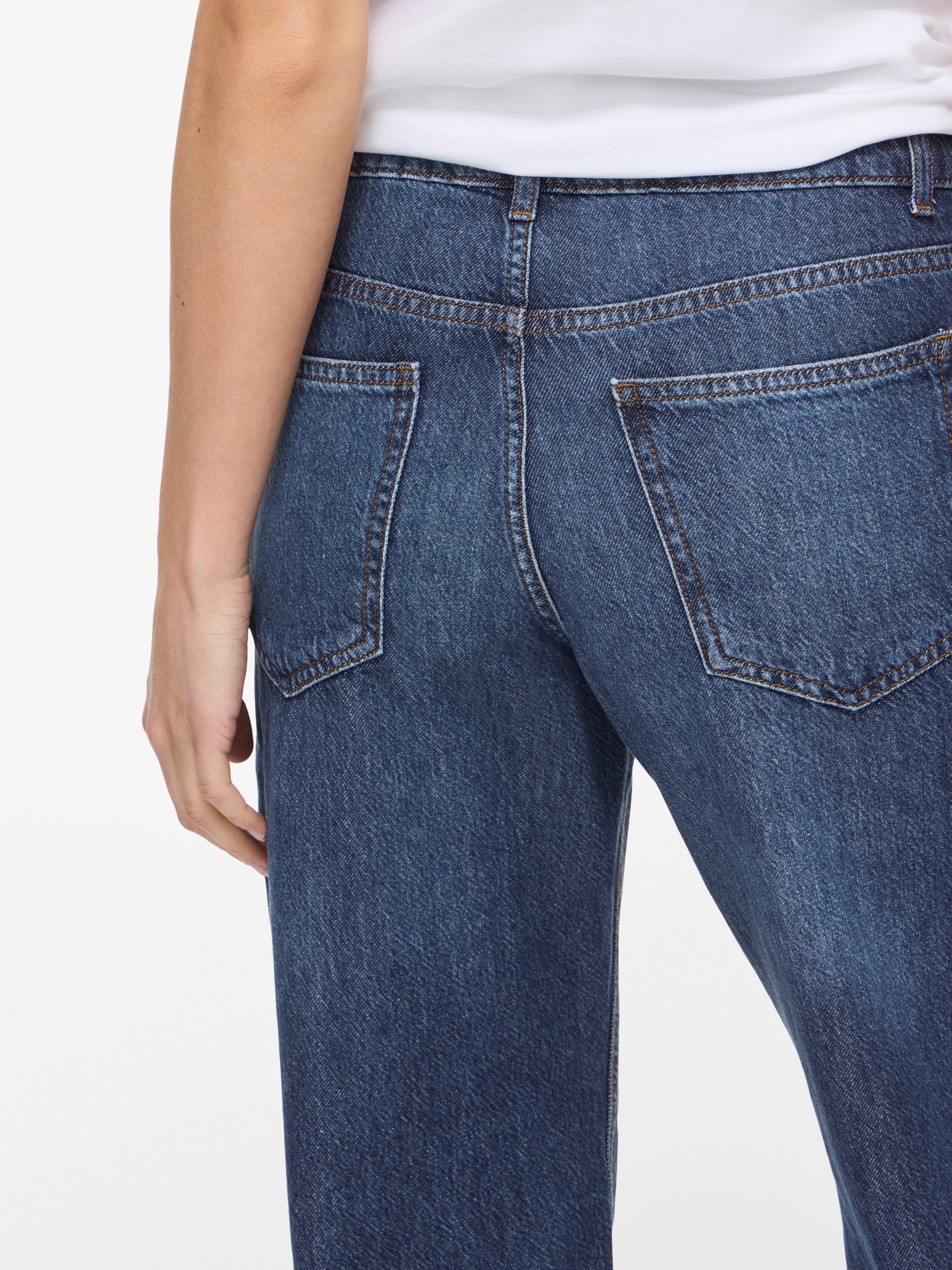 Vila Weite Jeans VIPALMA RW WIDE JEANS DBD PAL20-NOOS Baumwolle, regular waist, wide fit