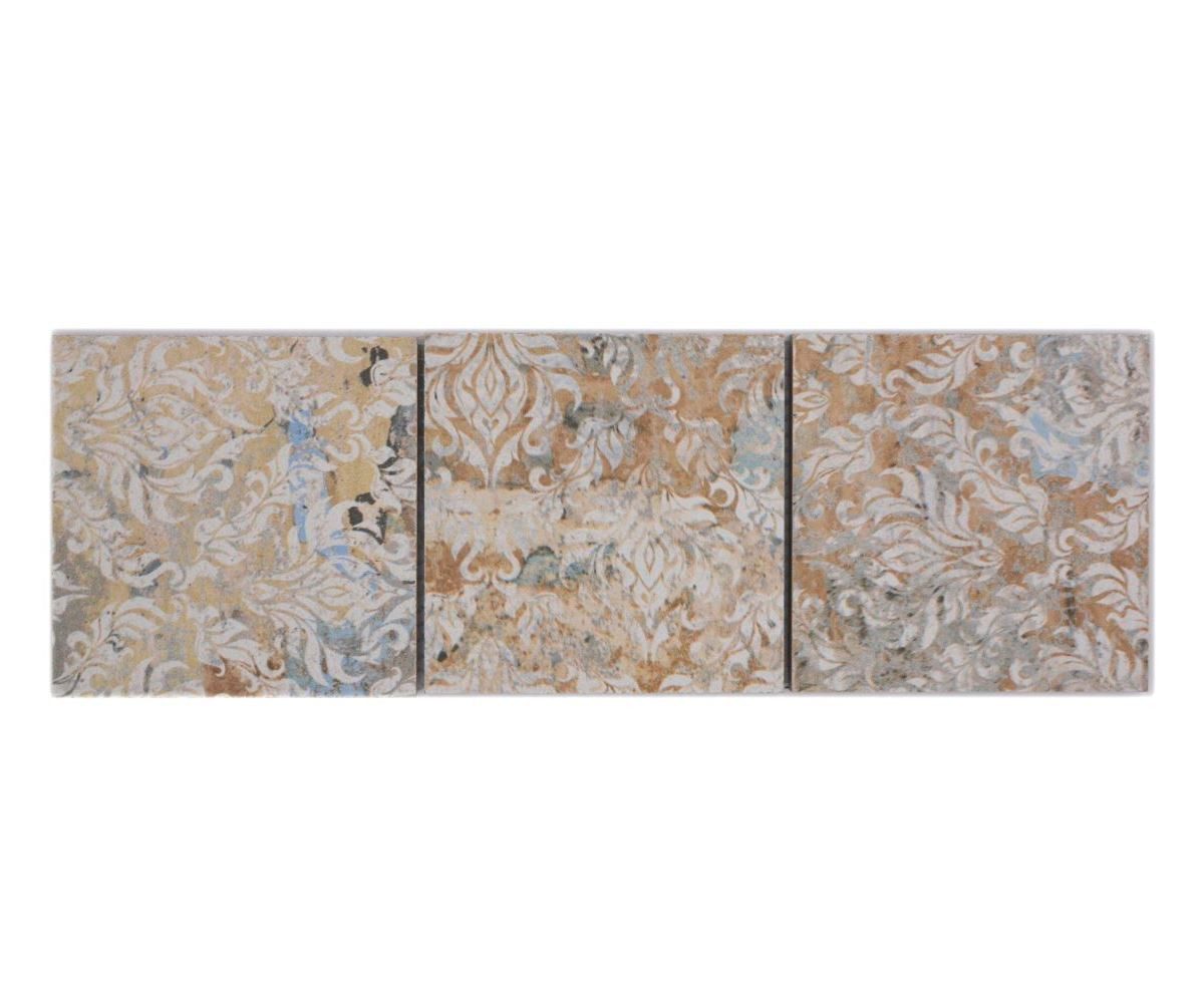 Mosani Fliesen-Bordüre Mosaik Borde Bordüre Vintage Sand 95 mix hell