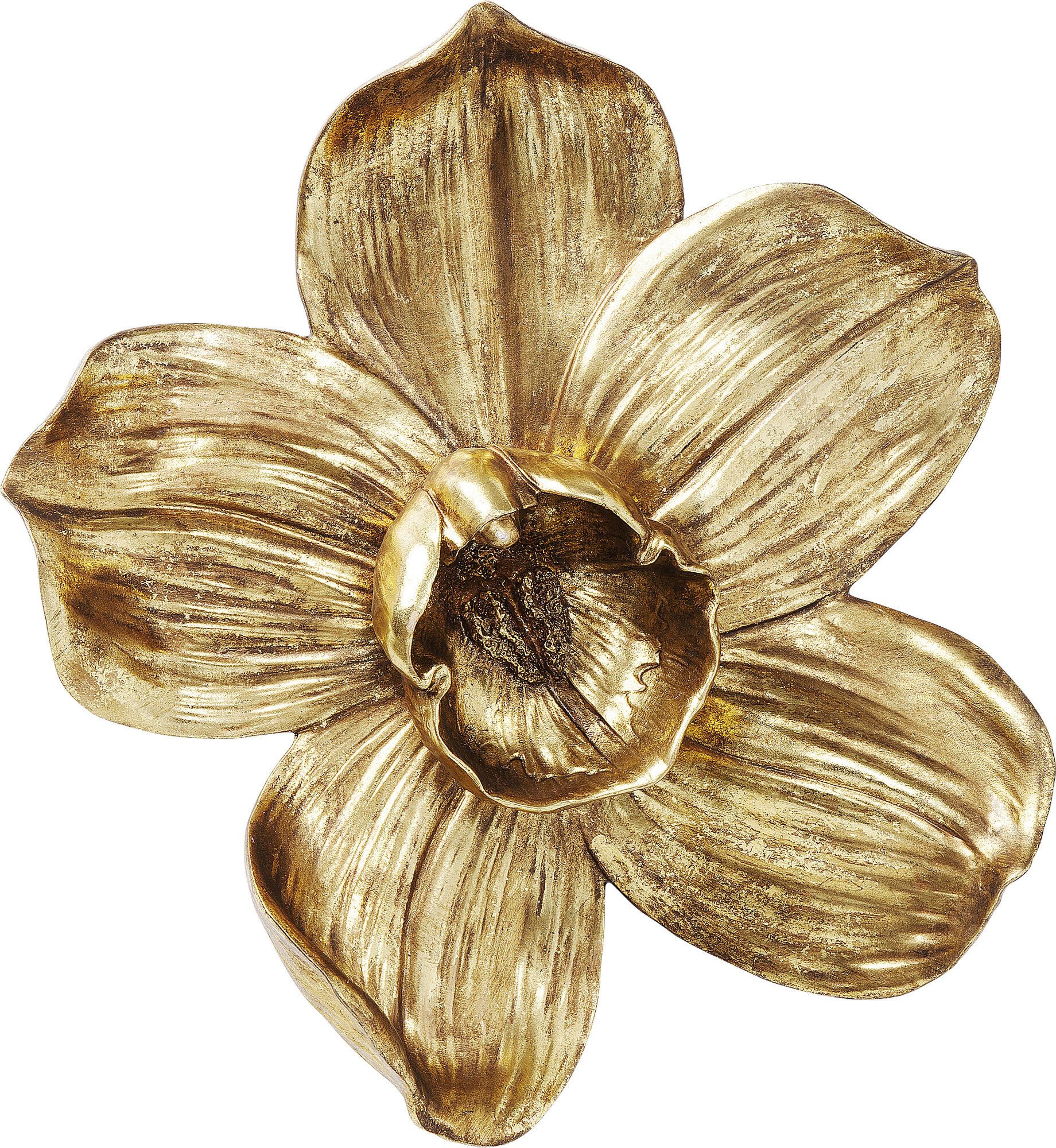Kare Design Wanddekoobjekt Wandobjekt Orchid Gold günstig online kaufen