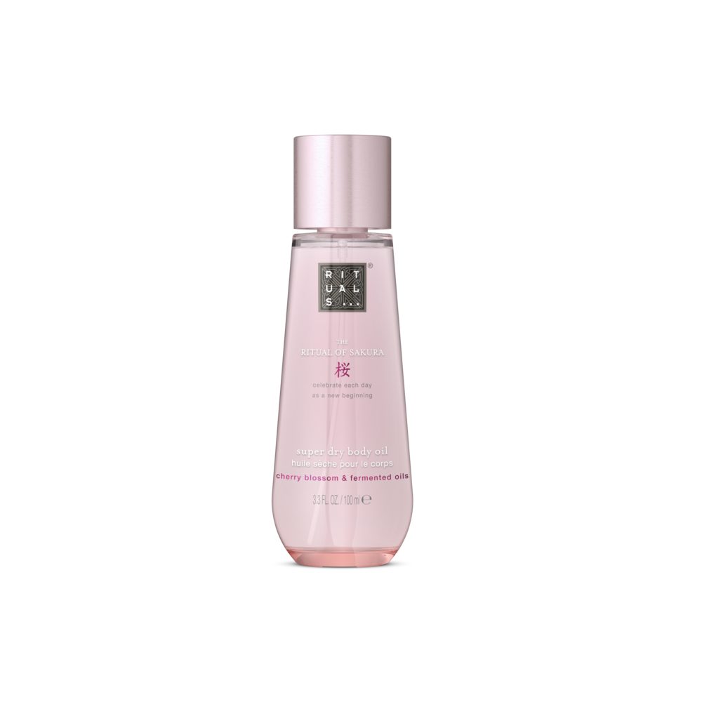 Rituals Körperöl Rituals The Ritual of Sakura Super Dry Body Oil 100 ml, Schnell einziehendes Trockenöl mit Kirschblüte und fermentierten Ölen