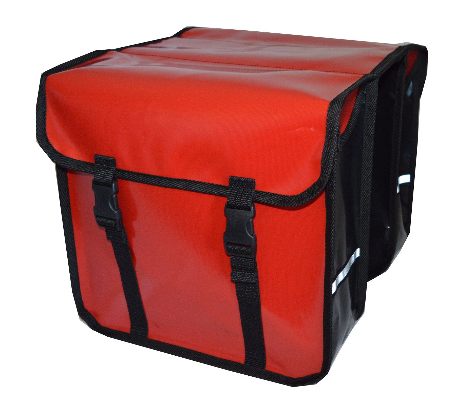 Aves-24 Fahrradtasche FAHRRADTASCHE Gepäckträgretache 26" 28" Doppel Tasche 28L PVC, PVC_Rot