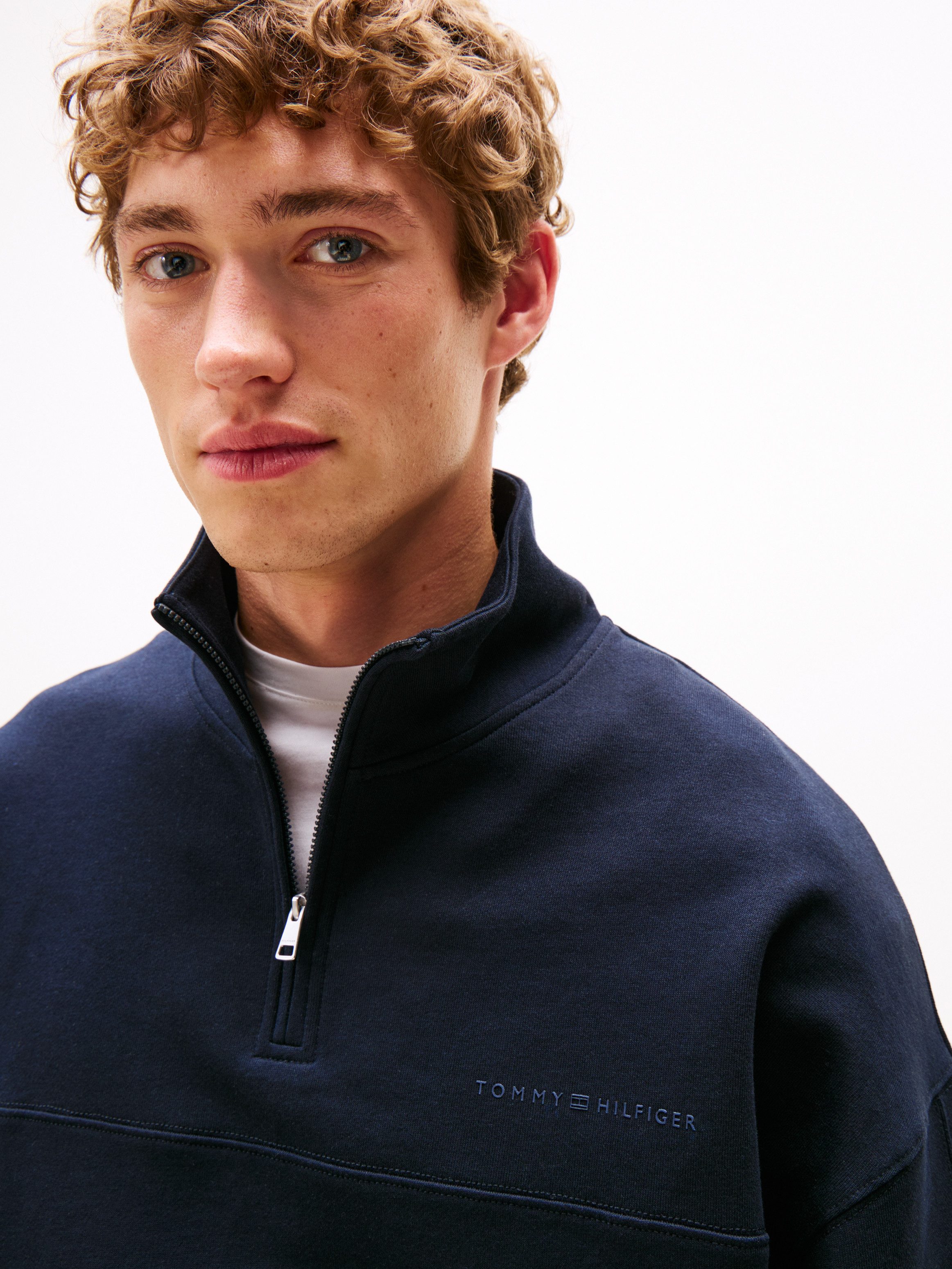 Tommy Hilfiger Underwear Sweatshirt HALF ZIP Troyer, Baumwollmix günstig online kaufen