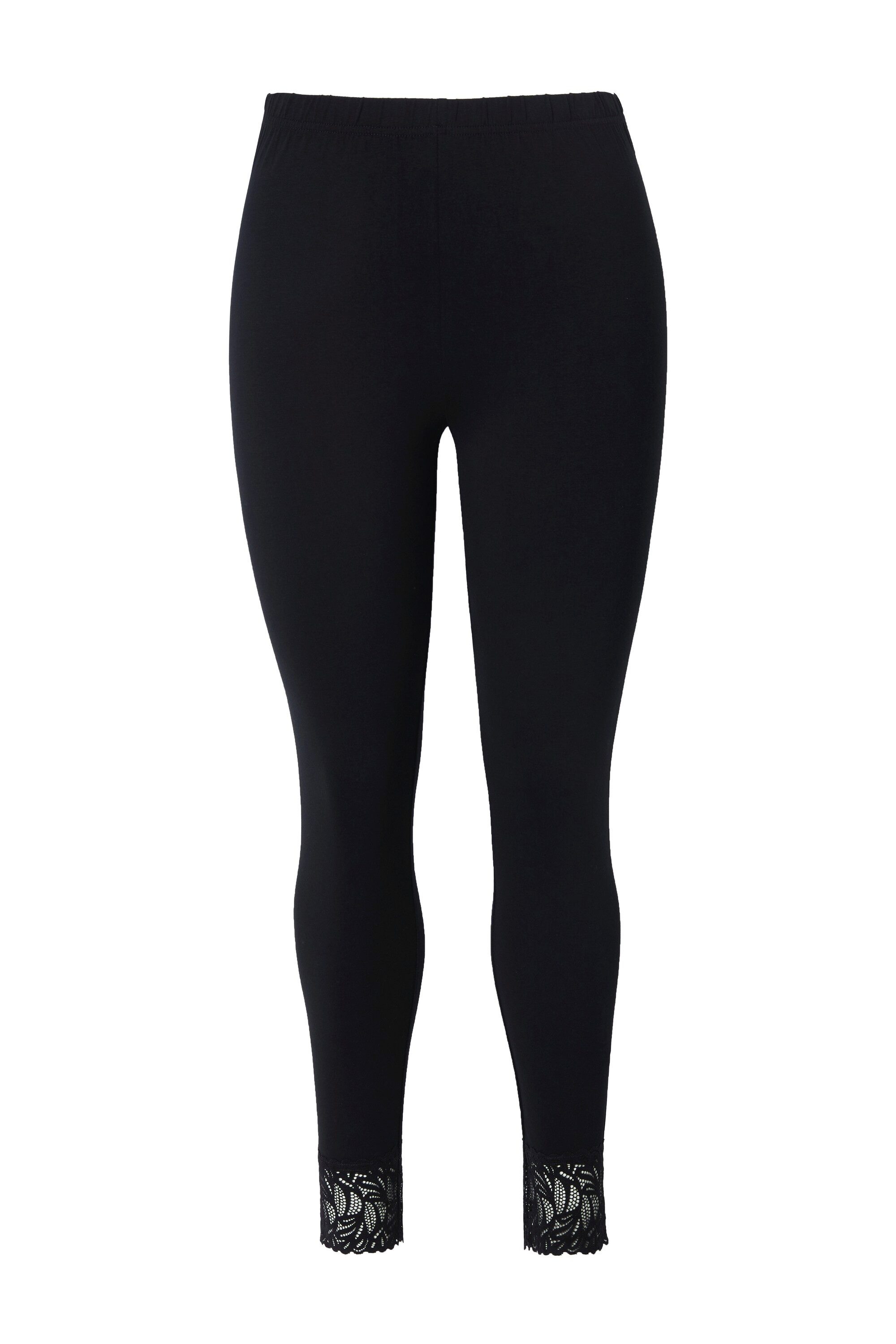 Ulla Popken Funktionshose Leggins Spitzensaum günstig online kaufen
