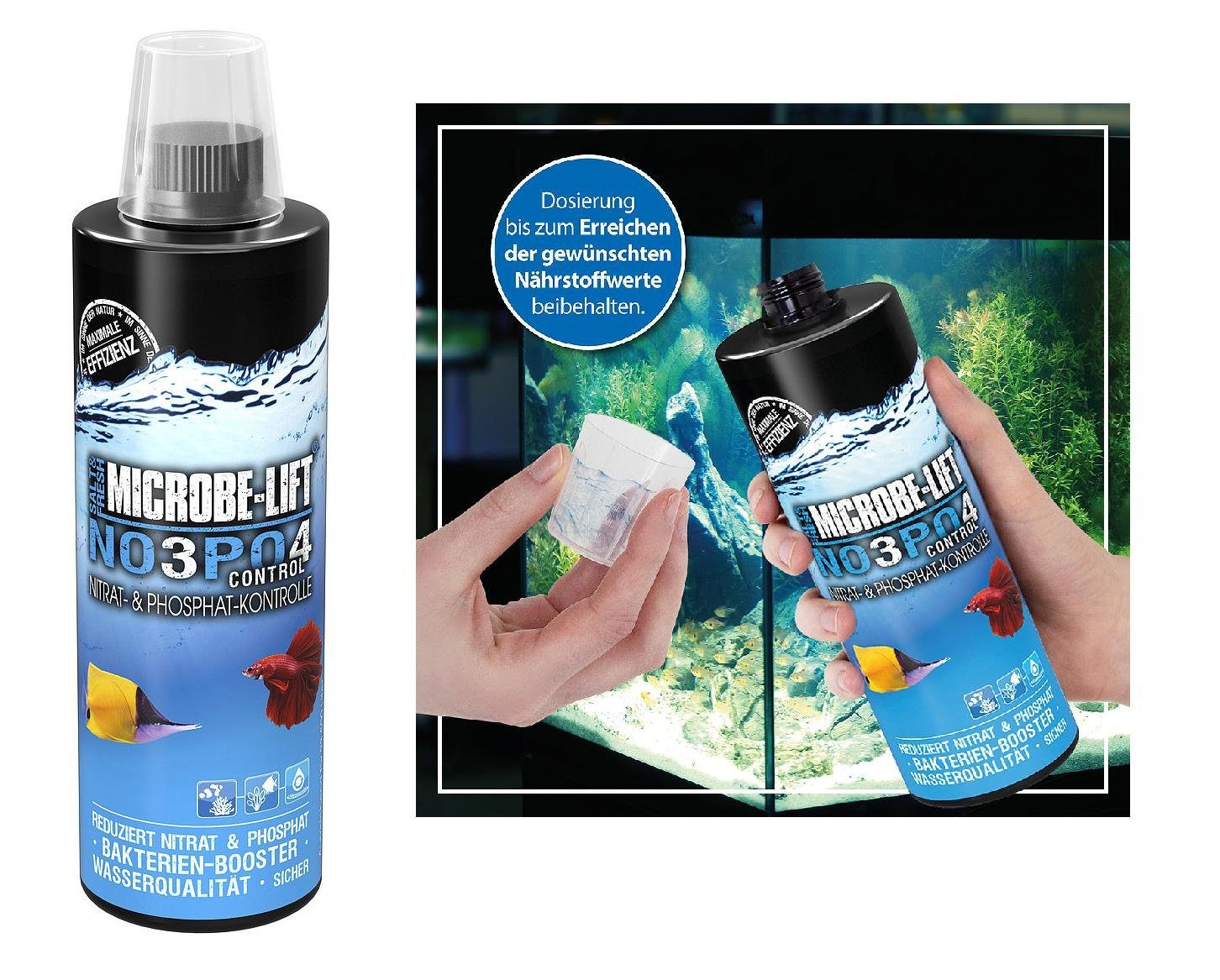 Microbe-Lift Aquariumfilter Microbe-Lift NOPO Control - Nitrat- & Phosphat-Kontrolle 473ml für