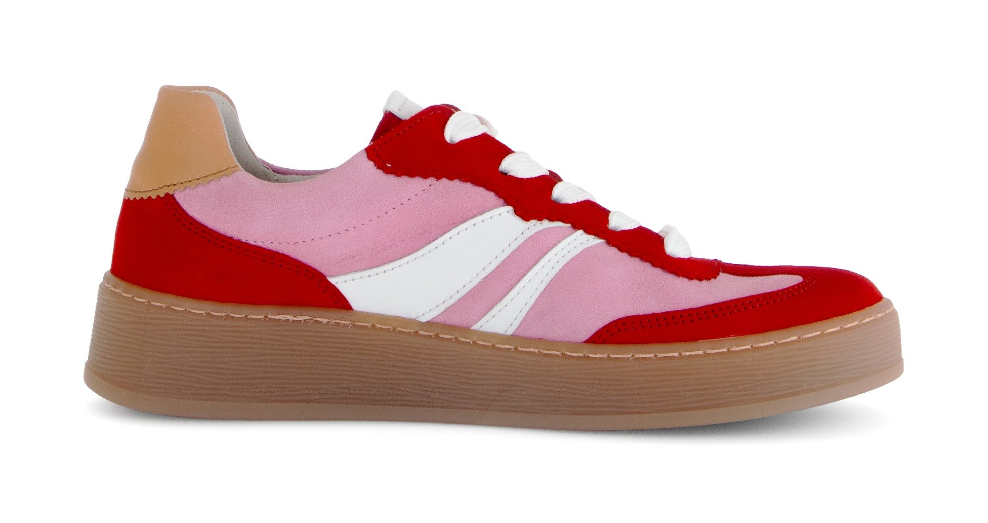 Gabor FLORENZ Plateausneaker Freizeitschuh, Halbschuh, Schnürer, im Retrolook, Weite G (weit) – Bild 4 von 5