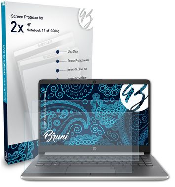 Bruni Schutzfolie für HP Notebook 14-cf1300ng, (2 Folien), praktisch unsichtbar