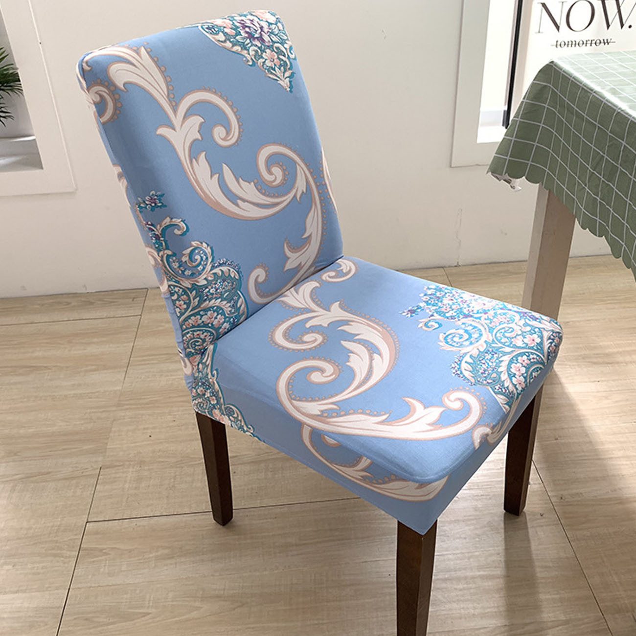 FELIXLEO Stuhlhusse Stuhlhussen Stretch Verdickter Mit Druck für Esszimmerstühle