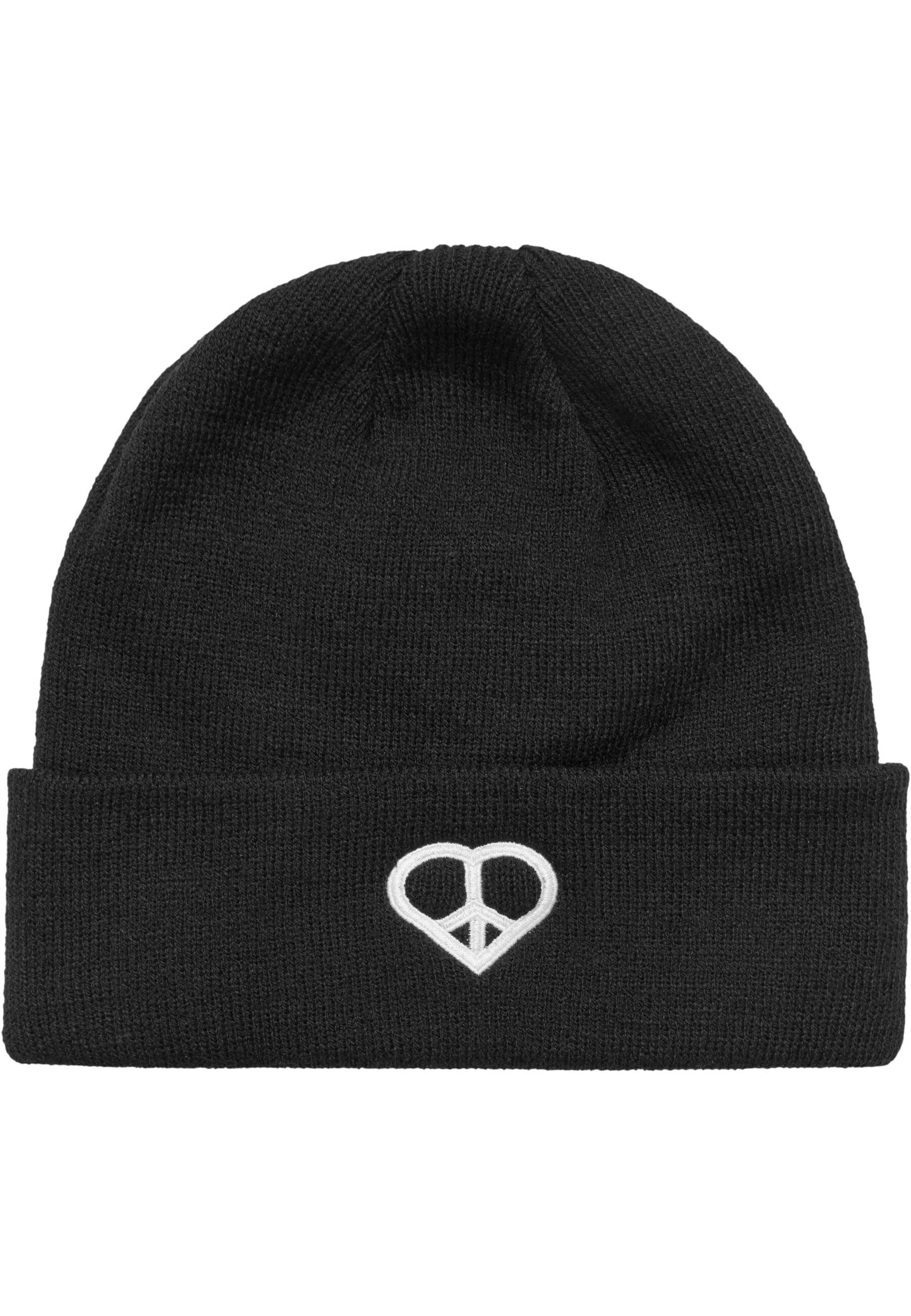 Beanie Miss Tee Peace Sign Heavy Knit Beanie