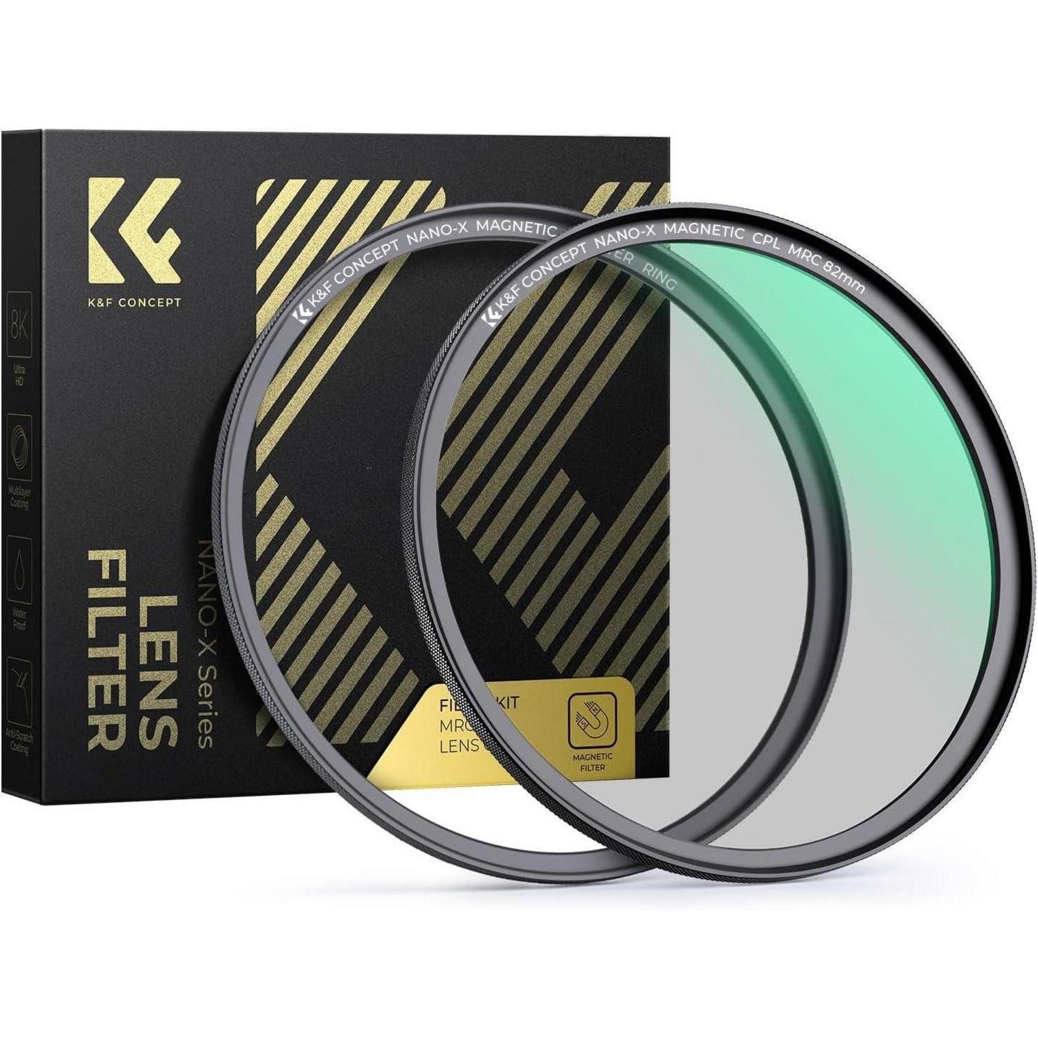 LuxusKollektion Nano X-Serie Polfilter 67mm Magnetadapter CPL Filter 28x beschichtet zirkularer Polfilter