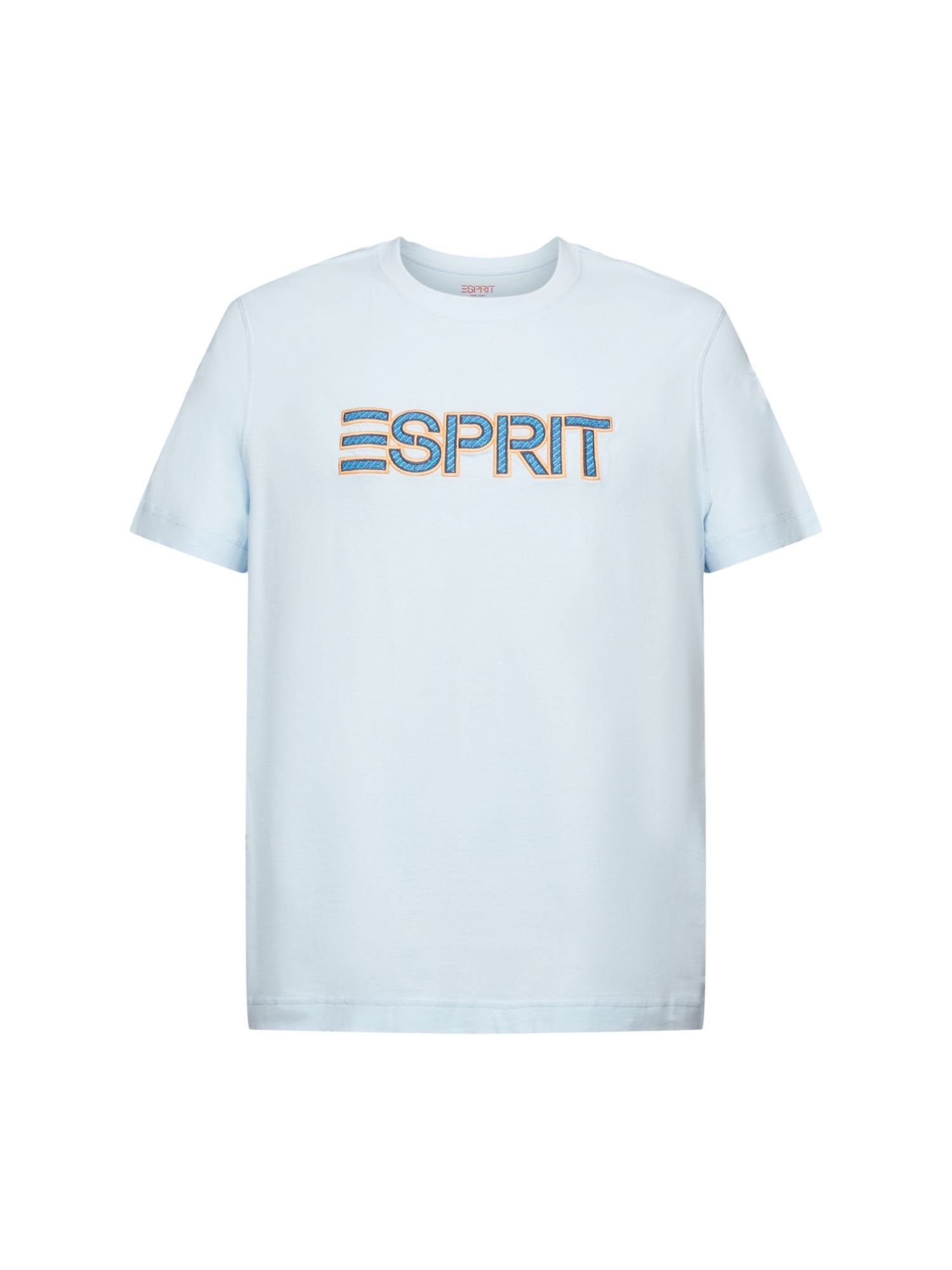 Esprit T-Shirt Logo-T-Shirt (1-tlg) PASTEL BLUE