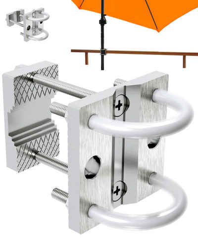 KDR Produktgestaltung Schirmhalter Sonnenschirmhalter Balkongeländer Sonnenschirmständer für Sonnenschirm, für Stöcke bis Ø 42 mm