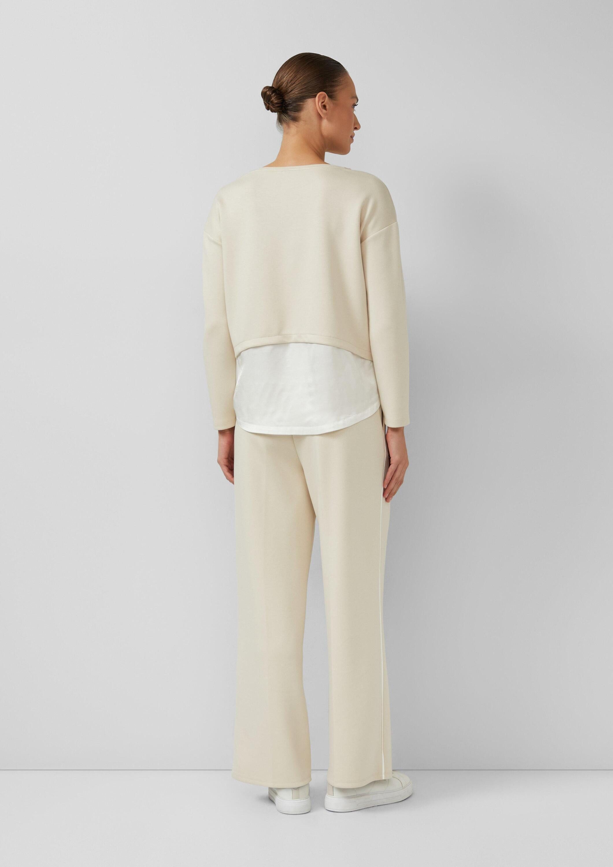 s.Oliver Sweatshirt Sweatshirt Scuba-Sweatshirt in Layering-Optik