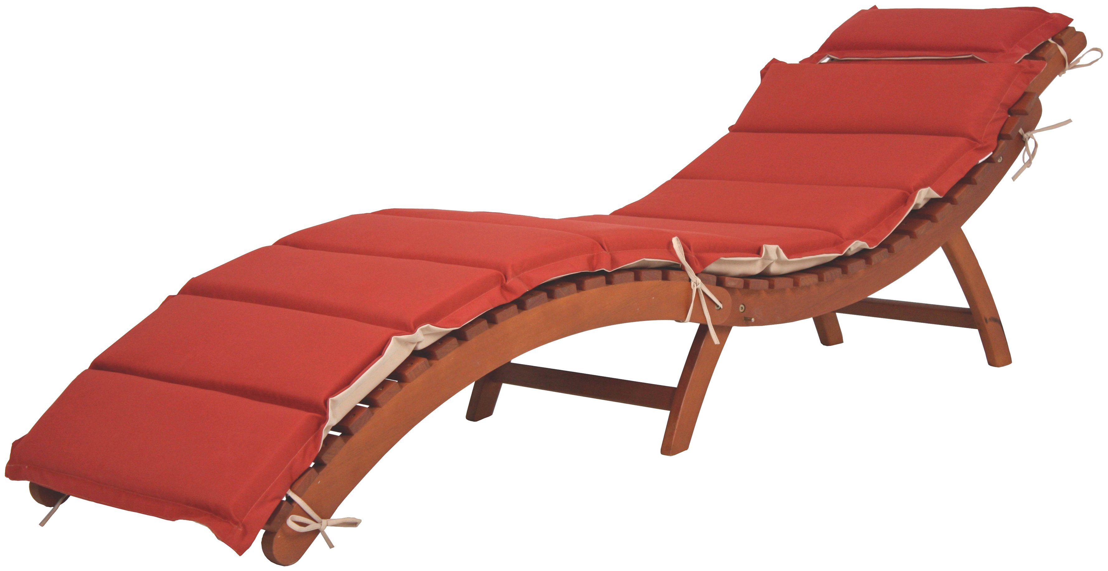 Garden Pleasure Gartenliege NASSAU, mit Wendeauflage