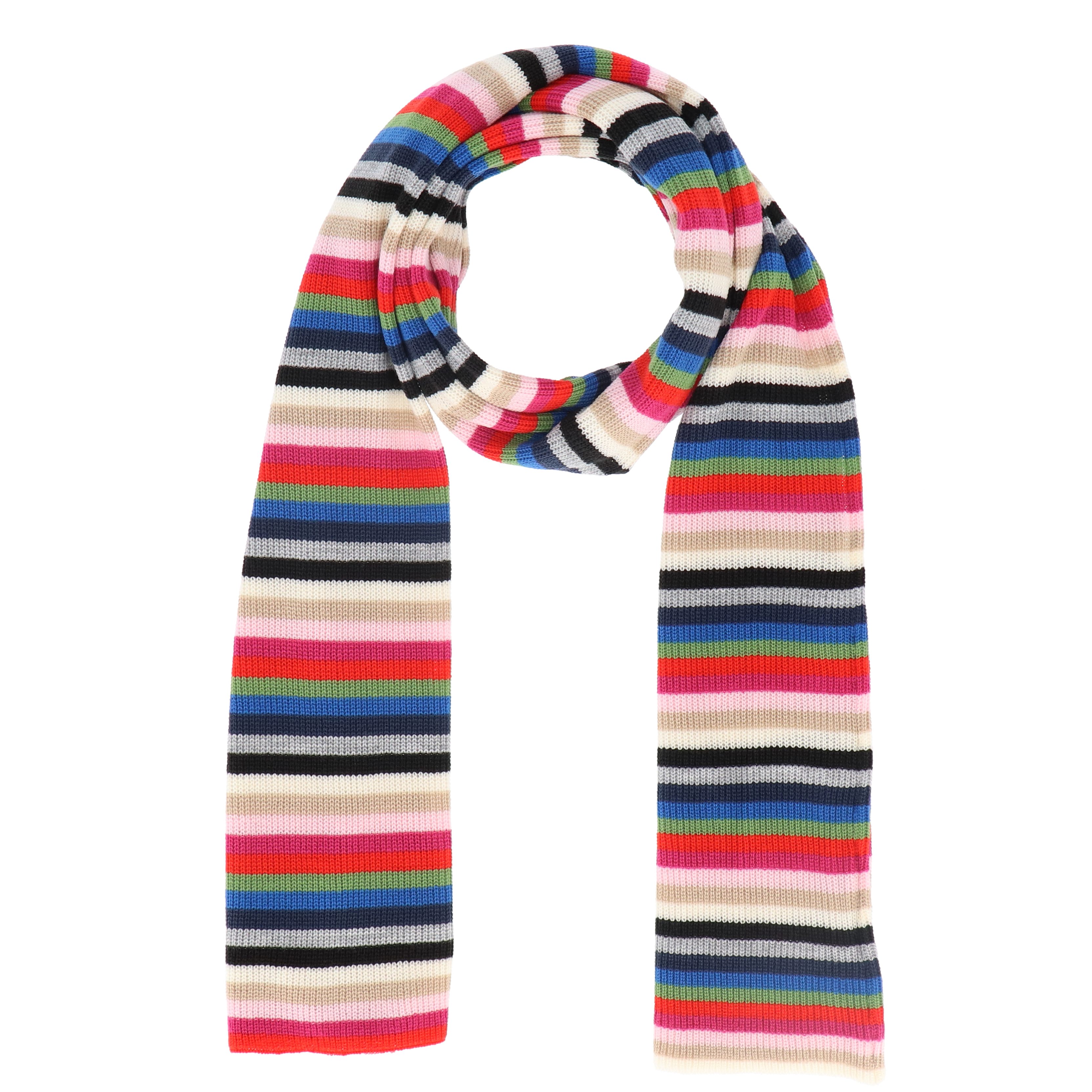 halsüberkopf Accessoires Strickschal Streifen fein, multicolor günstig online kaufen