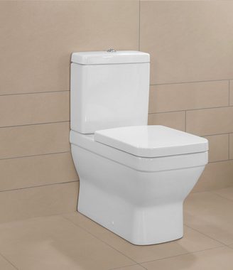 Villeroy & Boch WC-Sitz Architectura, WC-Sitz m. Absenkautomatik u. QuickRelease 381 x 449 x 60 mm - Weiß