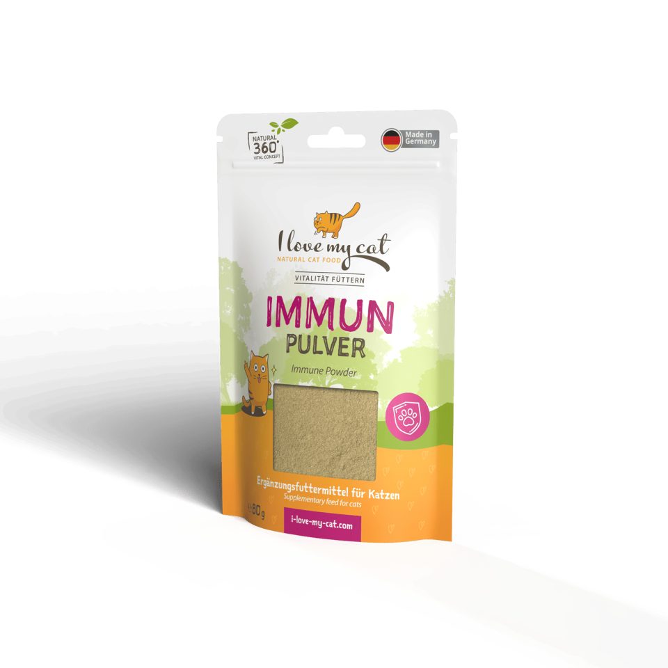 Bellfor I love my cat Nahrungsergänzung für Katzen - Immun Pulver - 80g, für: Katzen