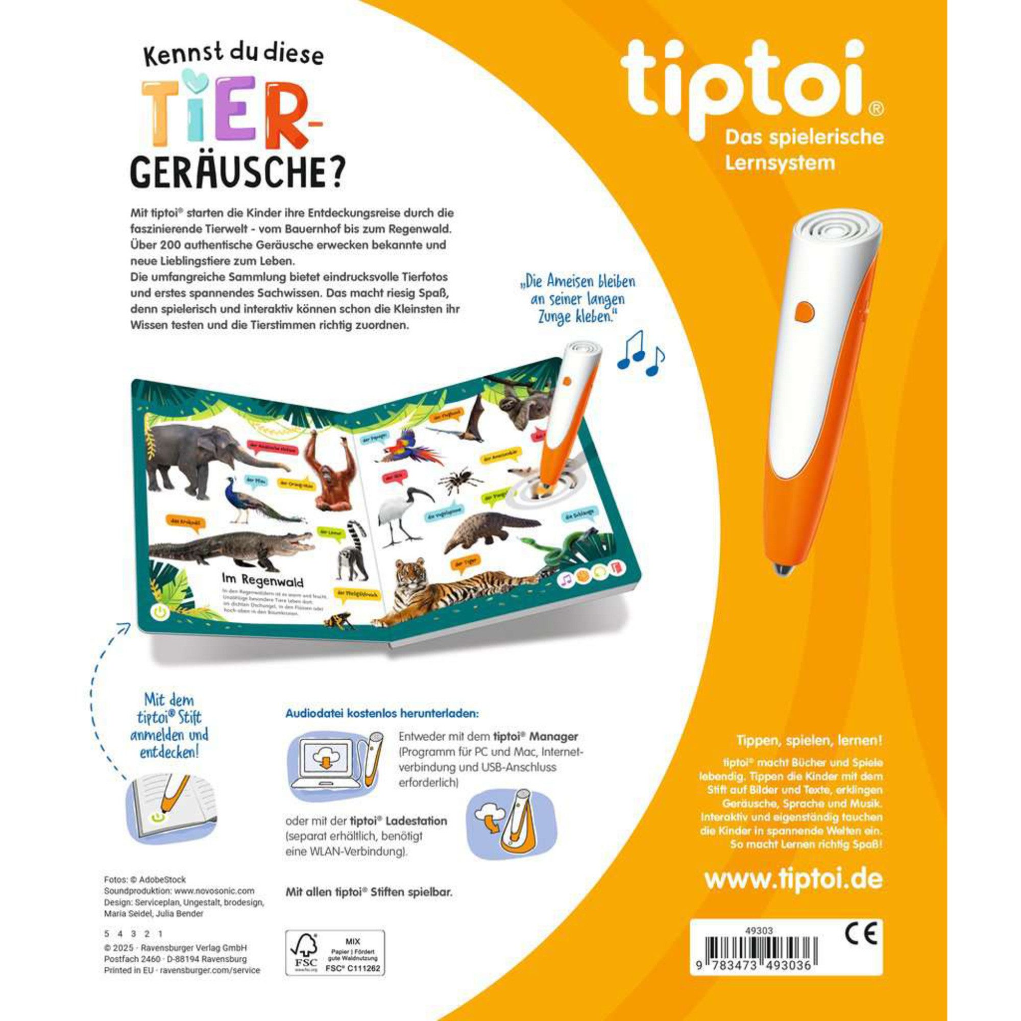 Ravensburger Lernspielzeug Ravensburger tiptoi Kennst du günstig online kaufen