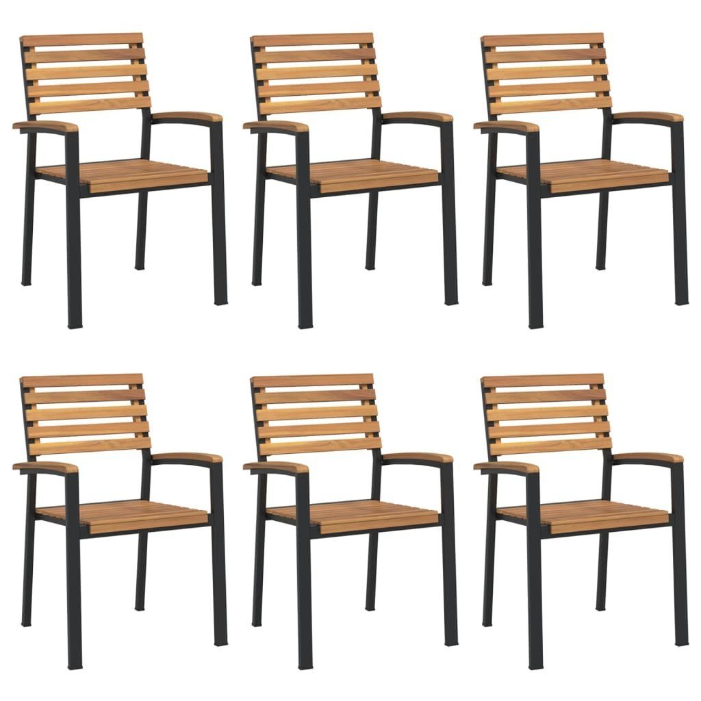 vidaXL Gartenstuhl Stapelbare Gartenstühle 6 Stk. günstig online kaufen