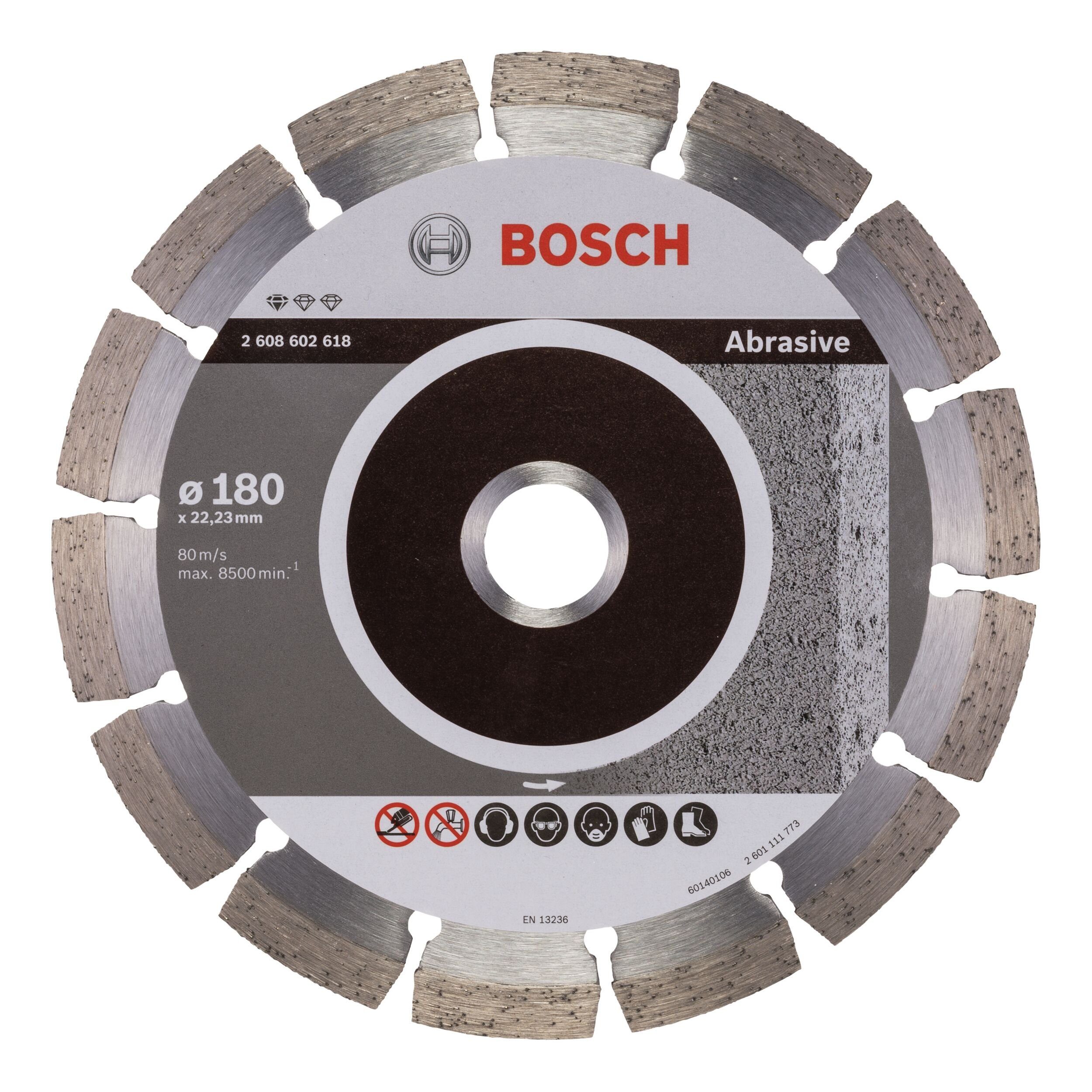 BOSCH Trennscheibe, Ø 180 mm, Standard for Abrasive Diamanttrennscheibe - 180 x 22,23 x 2 x 10 mm