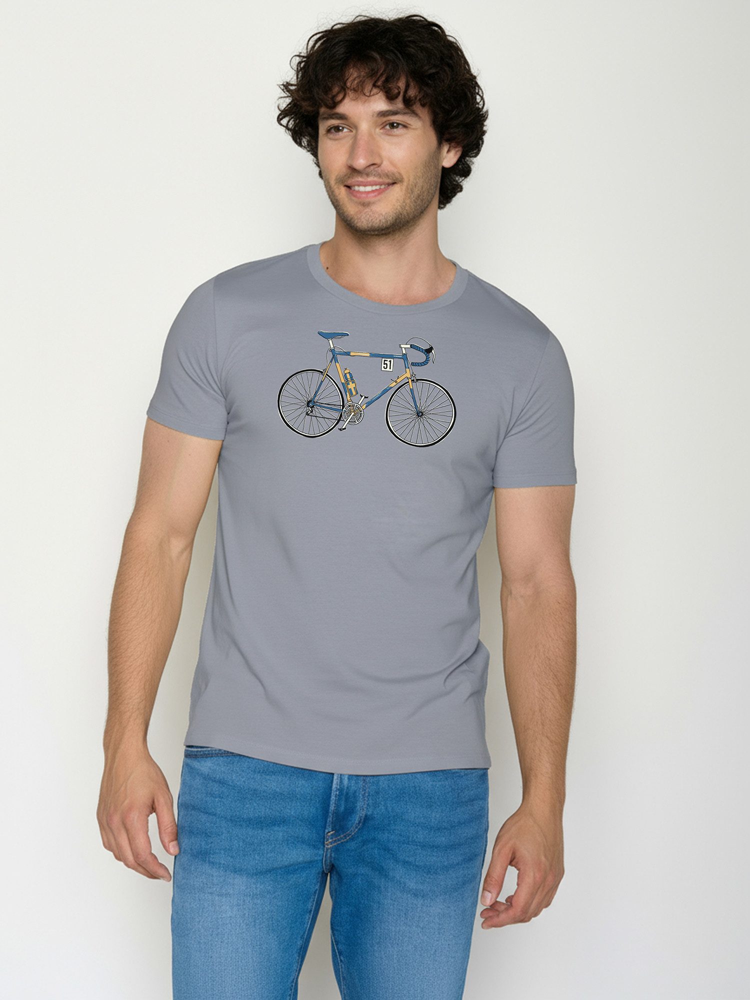 GREENBOMB T-Shirt Guide Knut 2 (1-tlg., 1) klassischer Schnitt, tailliert, Rundhalsausschnitt, Bio-Baumwolle