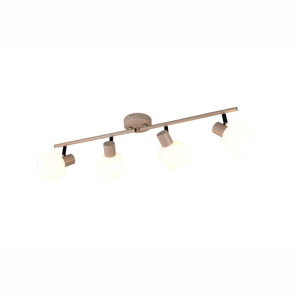 Reality Leuchten Deckenspot, Leuchtmittel nicht inklusive, Deckenleuchte Wohnzimmerlampe Flurleuchte warm beige Metall E14