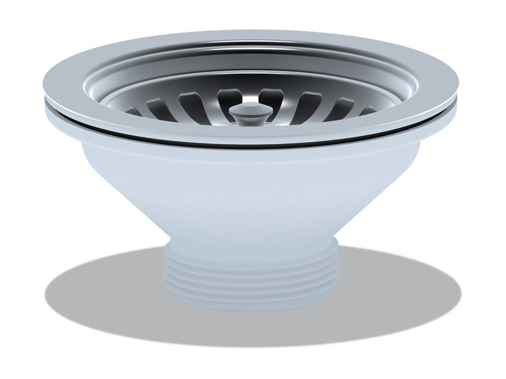Belvit Bodenablauf BV-AB1002, 1-tlg., Belvit Siebkörbchen mit Anschluss 1 1/2" (Siebkorbventil)