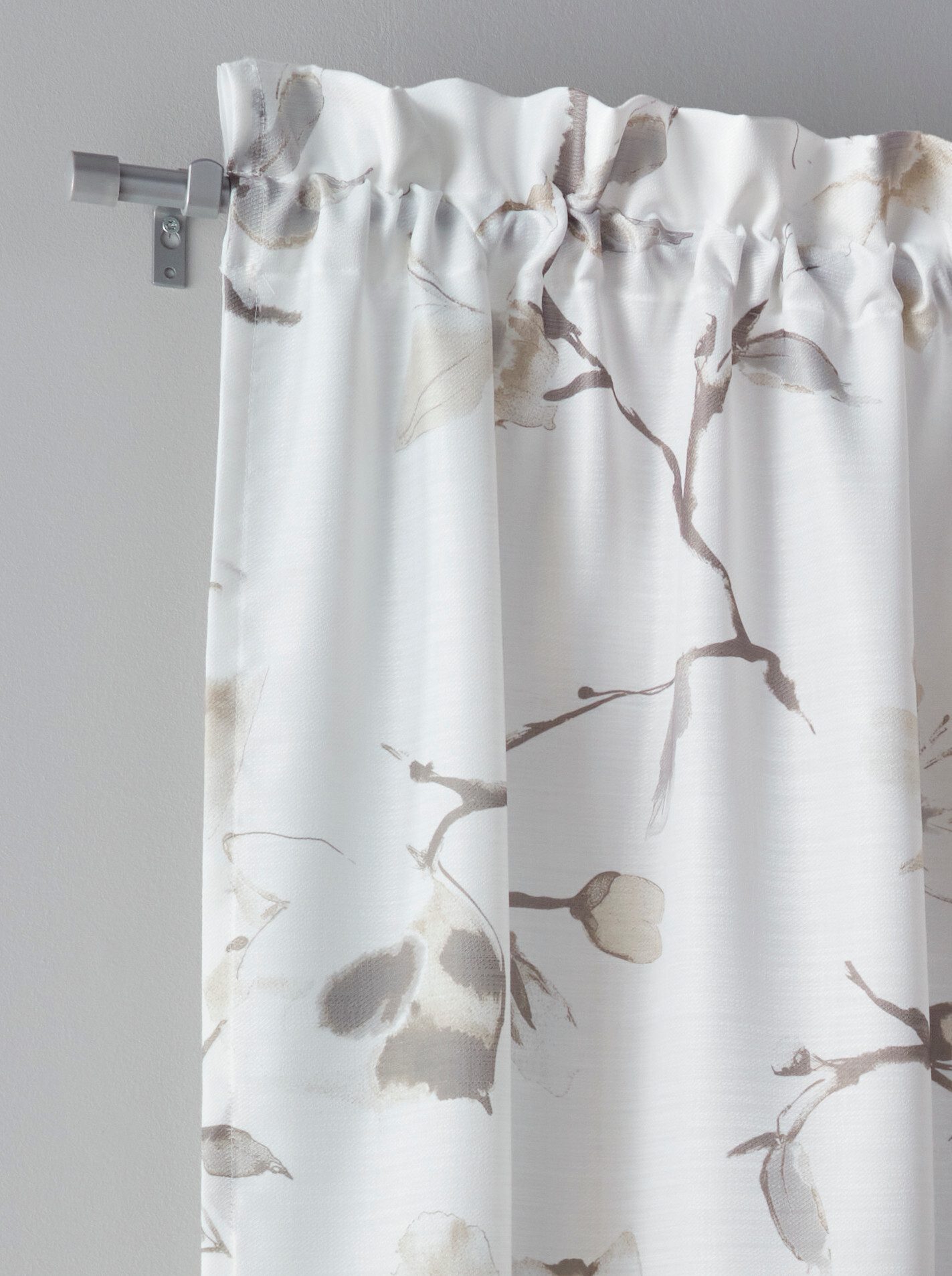 heine Gardine Gardine (2 St), Stangendurchzug, halbtransparent, Fensterbehang