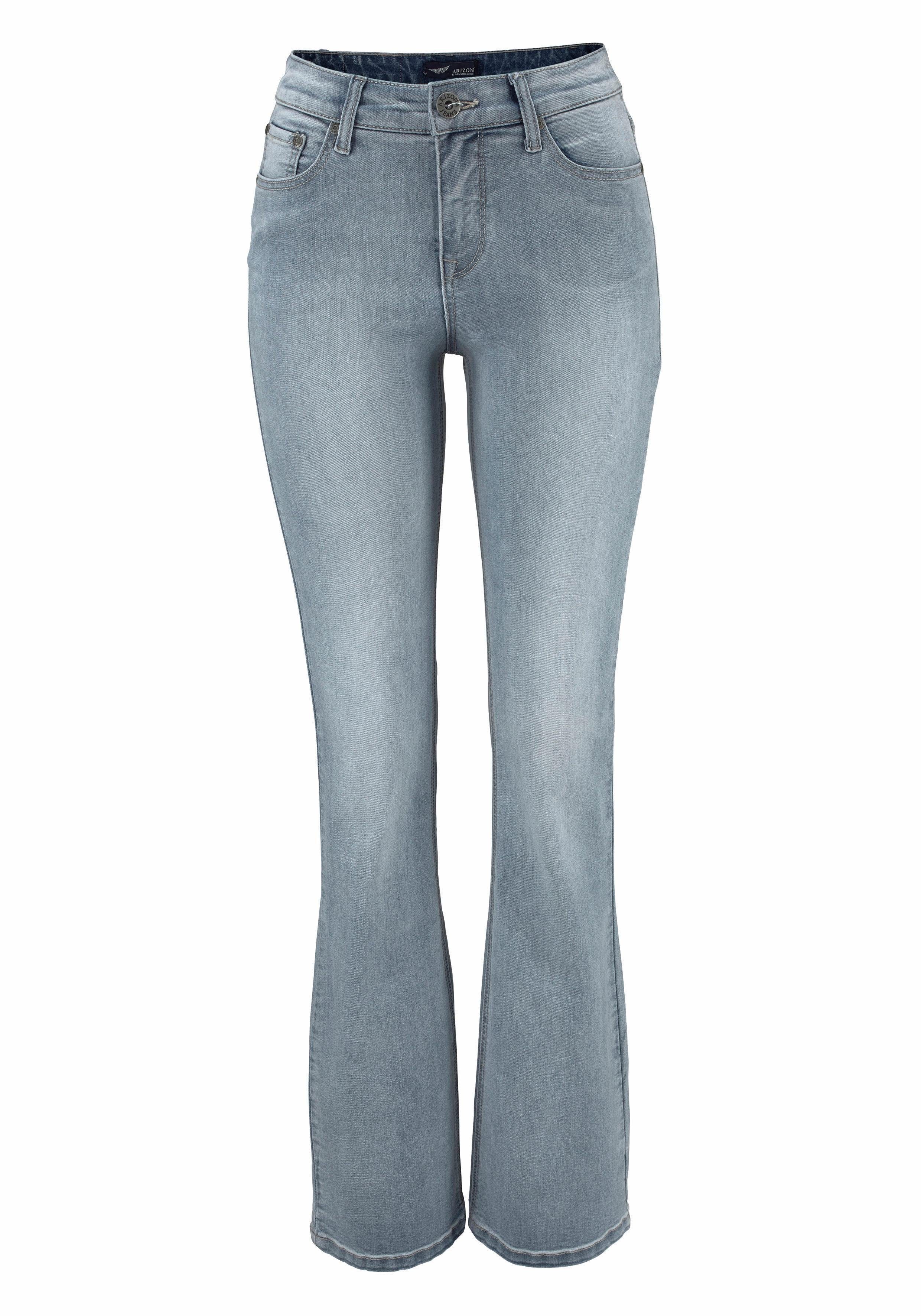 Waist Arizona Bootcut-Jeans bleached High Shaping