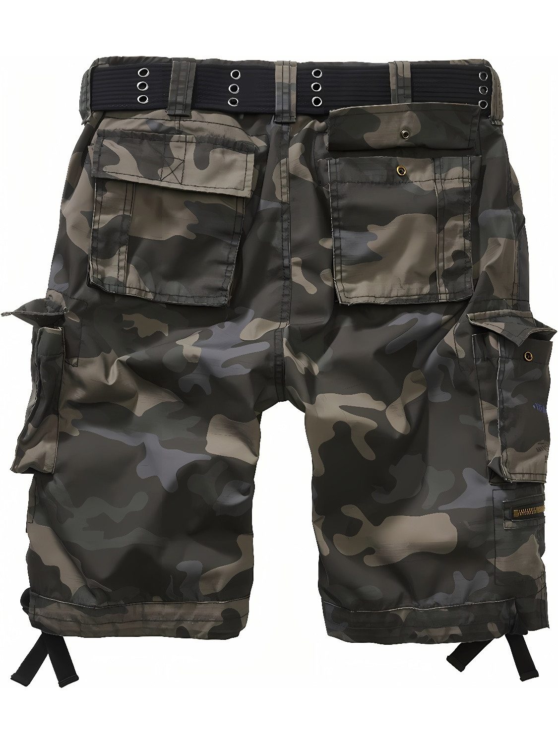 Brandit Shorts Savage Ripstop Shorts Beintaschen und zwei aufgesetzte Minipockets, integrierter Gürtel