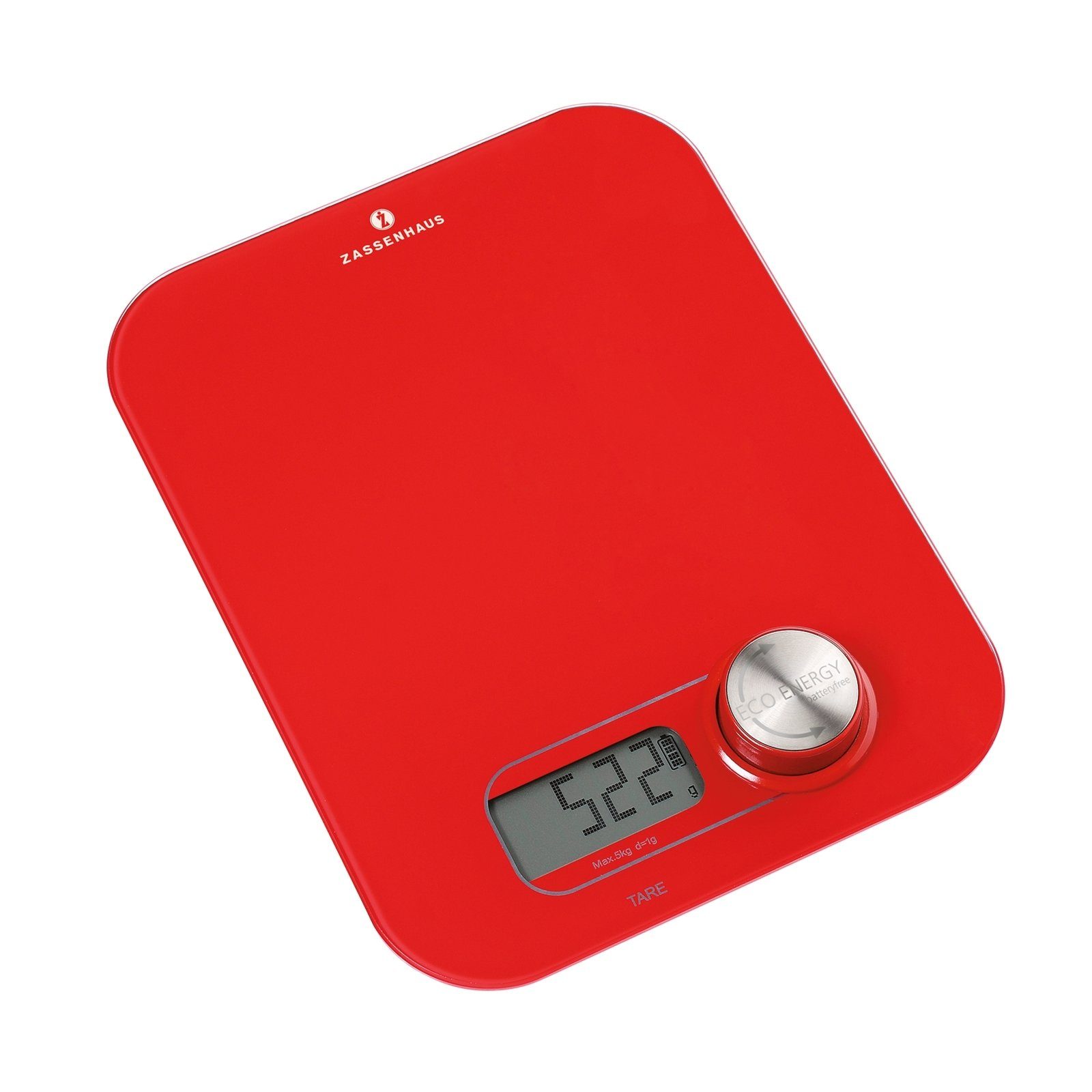 ZASSENHAUS Küchenwaage Digital-Waage Eco Energy, (Stück, 1-tlg., 1 Waage)