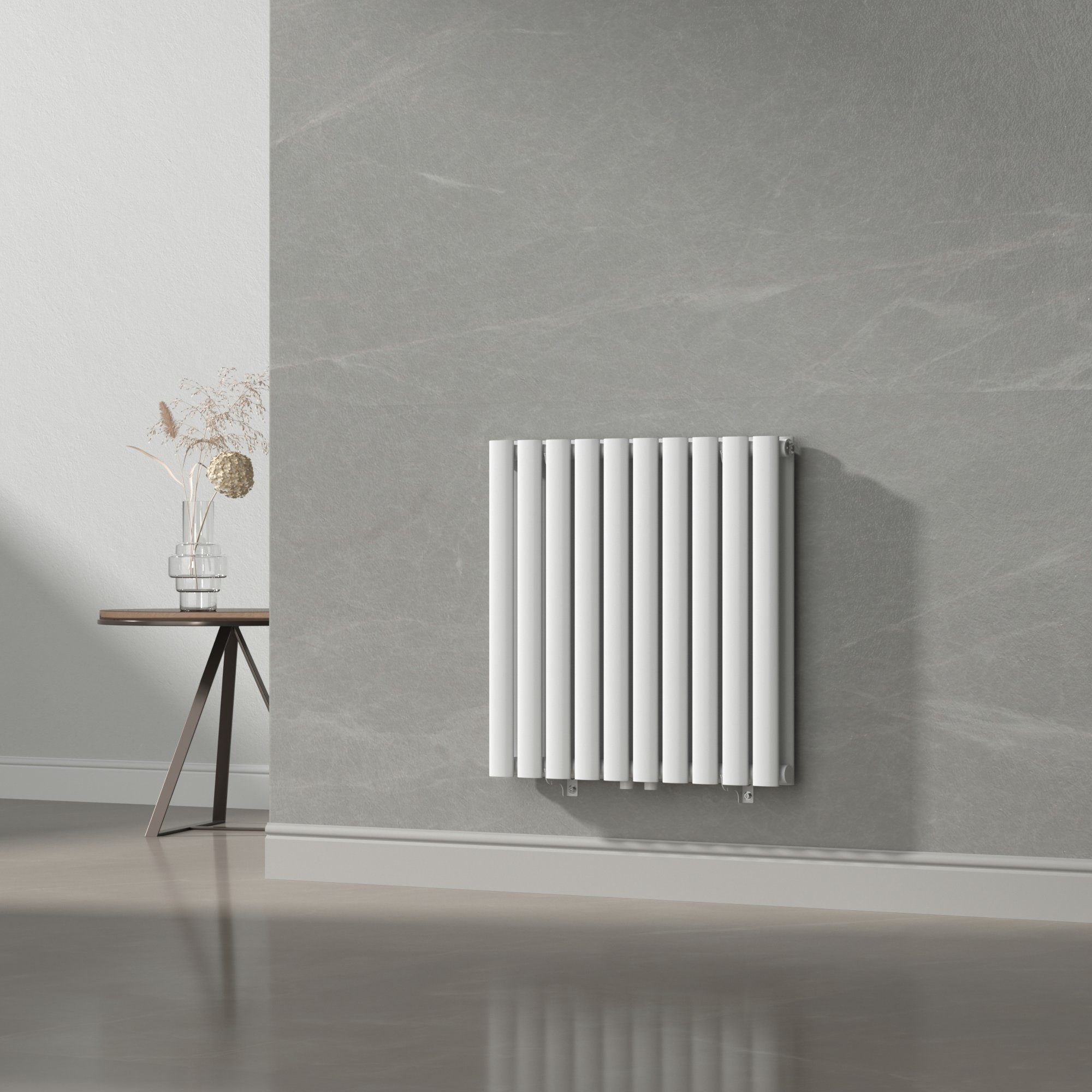 neu.haus Designheizkörper, »Nore« Röhrenheizkörper 60x60cm Doppellagig günstig online kaufen